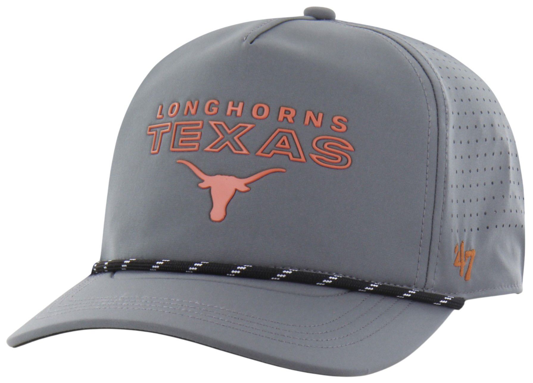 '47 Adult Texas Longhorns Grey Brrr Pro Vault Hitch Adjustable Hat
