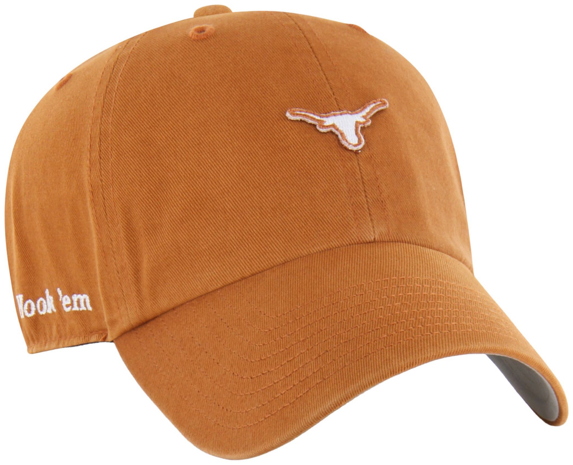 '47 Adult Texas Longhorns Burnt Orange Micro Logo Clean Up Adjustable Hat