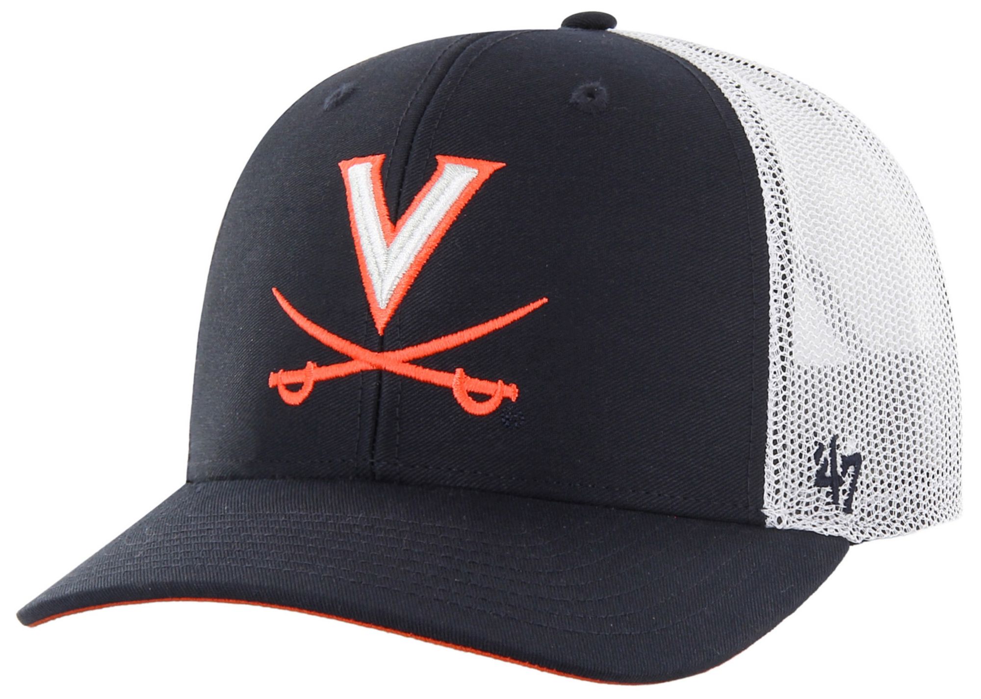 '47 Adult Virginia Cavaliers Navy Logo Adjustable Trucker Hat