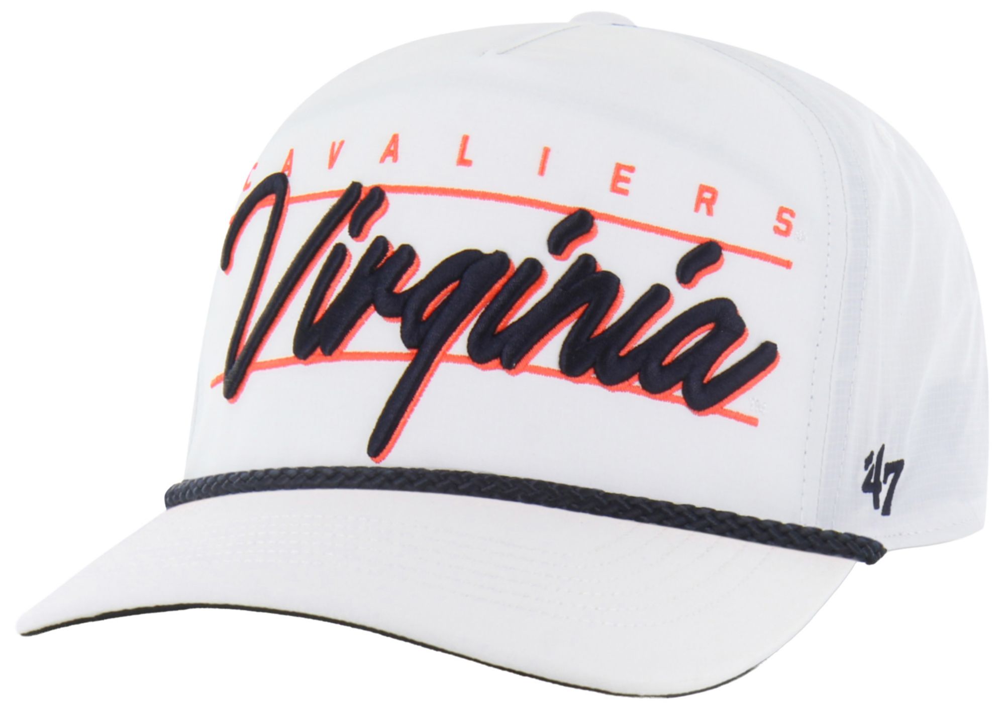 '47 Adult Virginia Cavaliers White Brrr Condor Hitch Adjustable Hat
