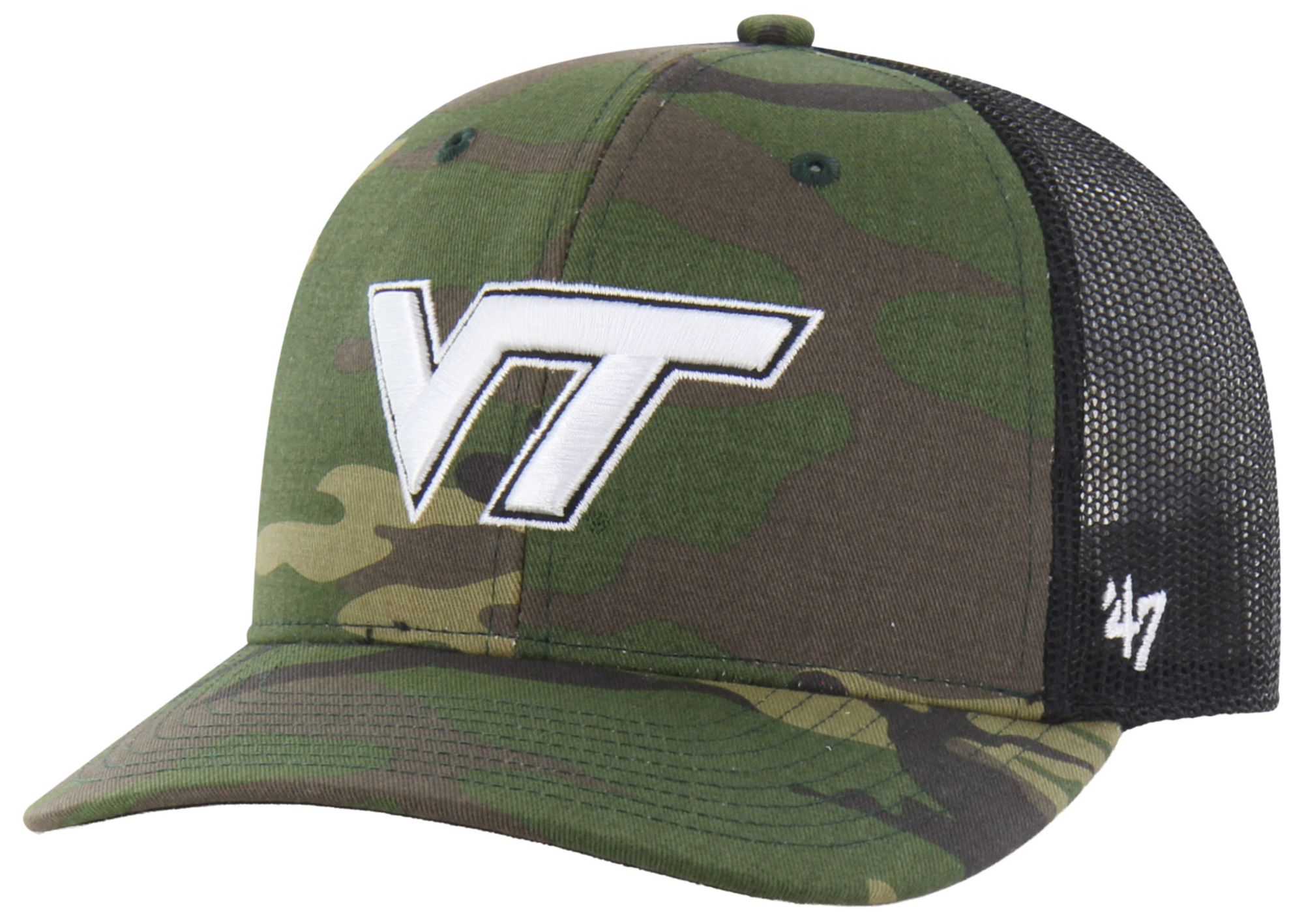 '47 Adult Virginia Tech Hokies Camo Trucker Adjustable Hat
