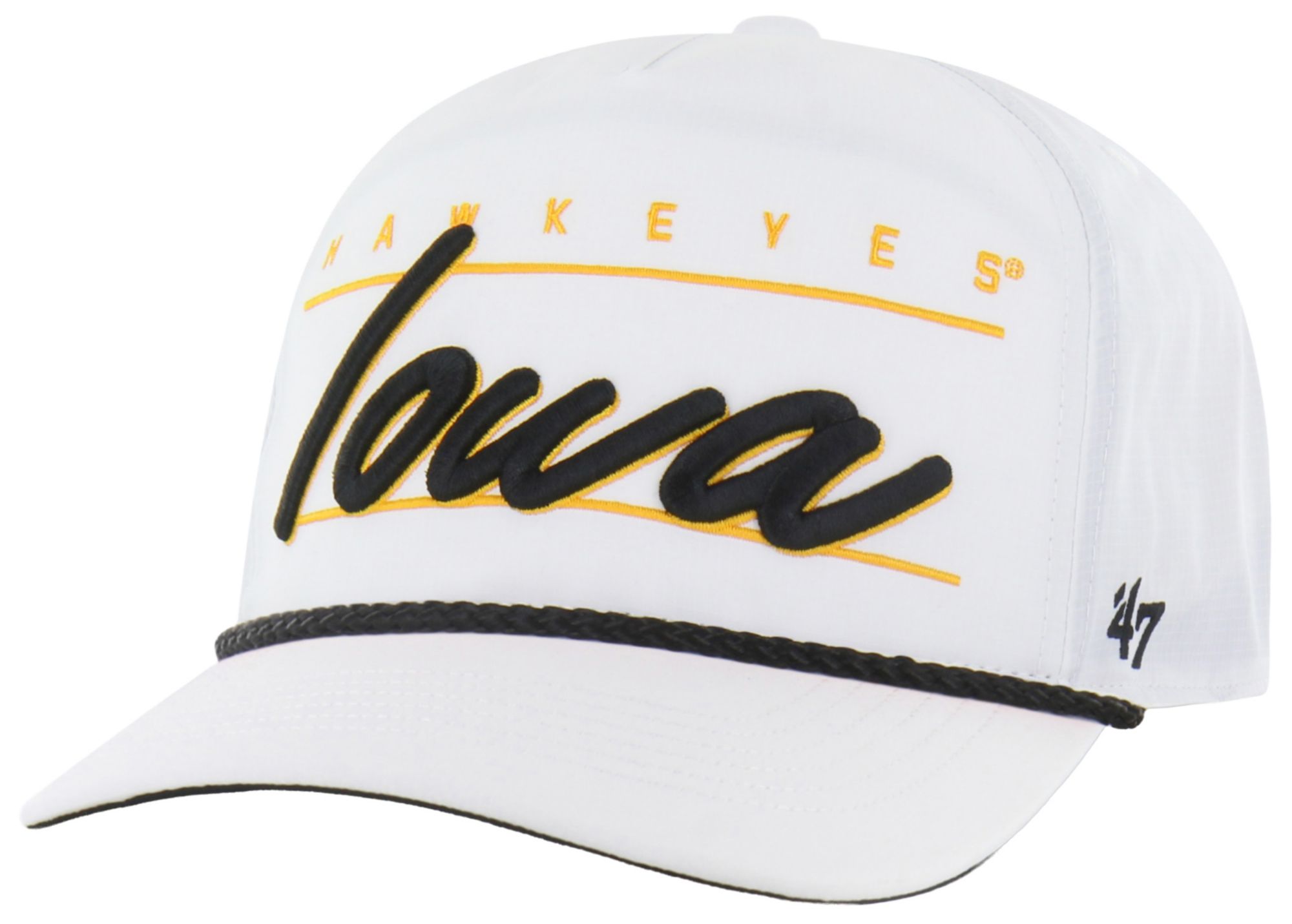 '47 Adult Iowa Hawkeyes White Brrr Condor Hitch Adjustable Hat