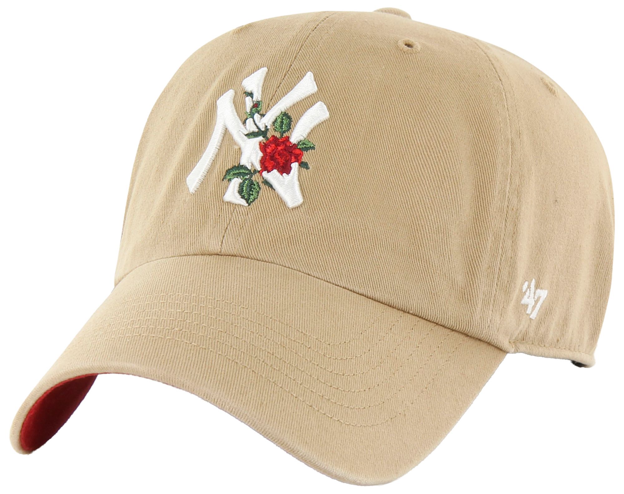 '47 Adult New York Yankees Khaki Thorn Clean Up Adjustable Hat