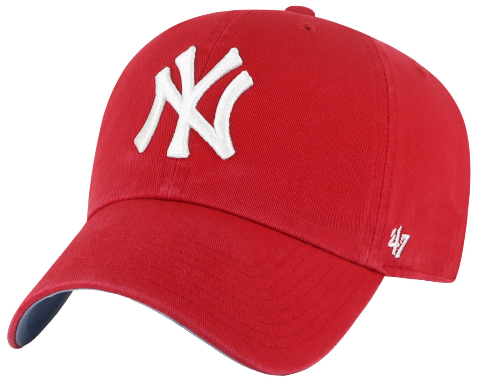 '47 Adult New York Yankees Red Ballpark Clean Up Adjustable Hat