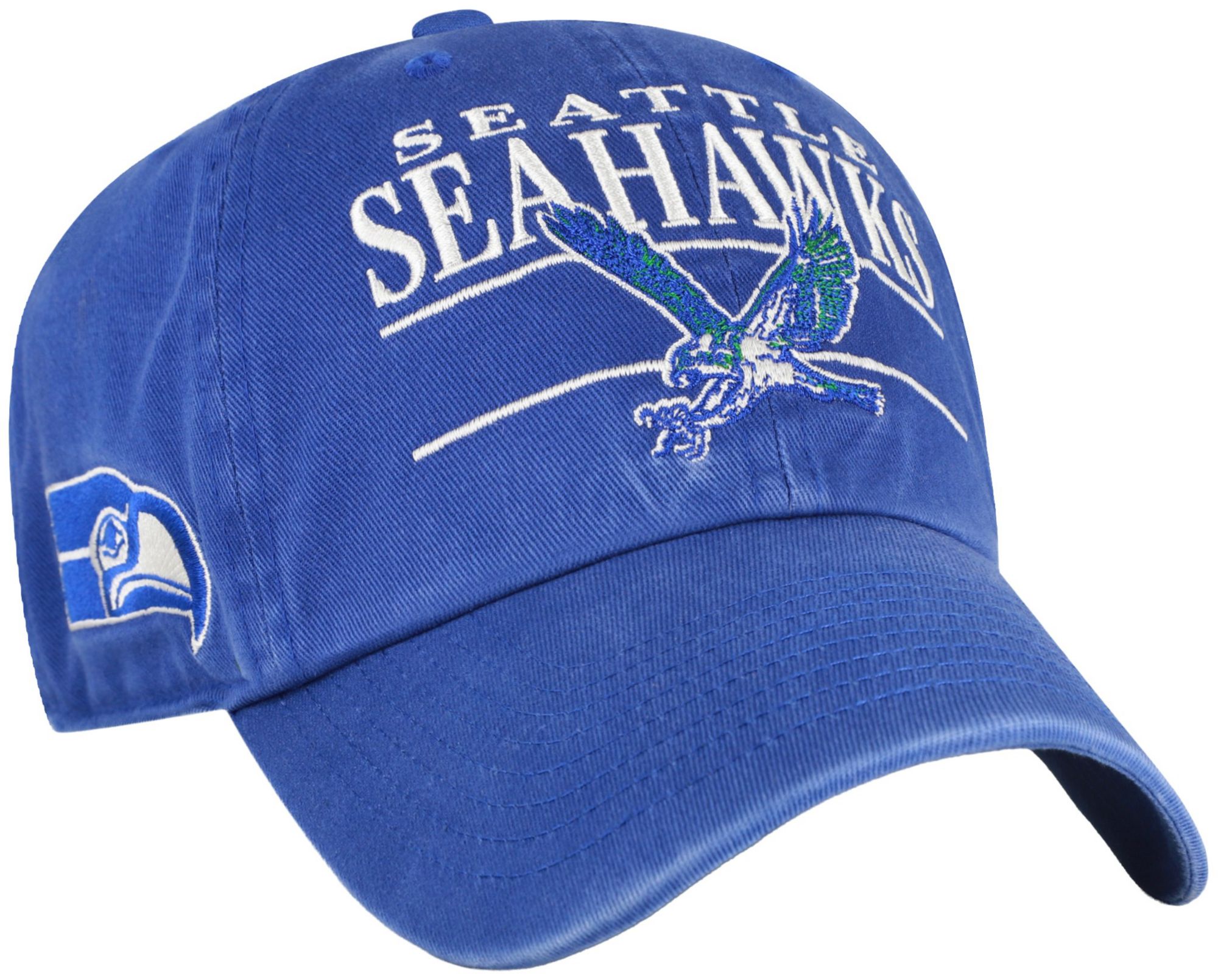 '47 Adult Seattle Seahawks Royal KO Clean Up Adjustable Hat