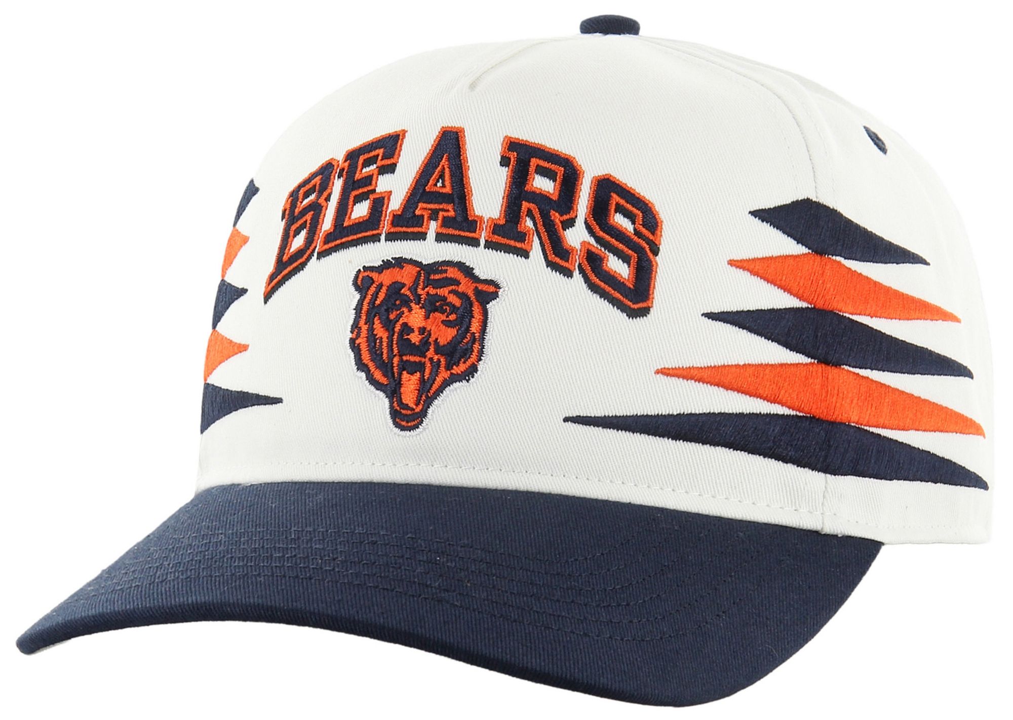 '47 Adult Chicago Bears White Diamond Hitch Adjustable Hat