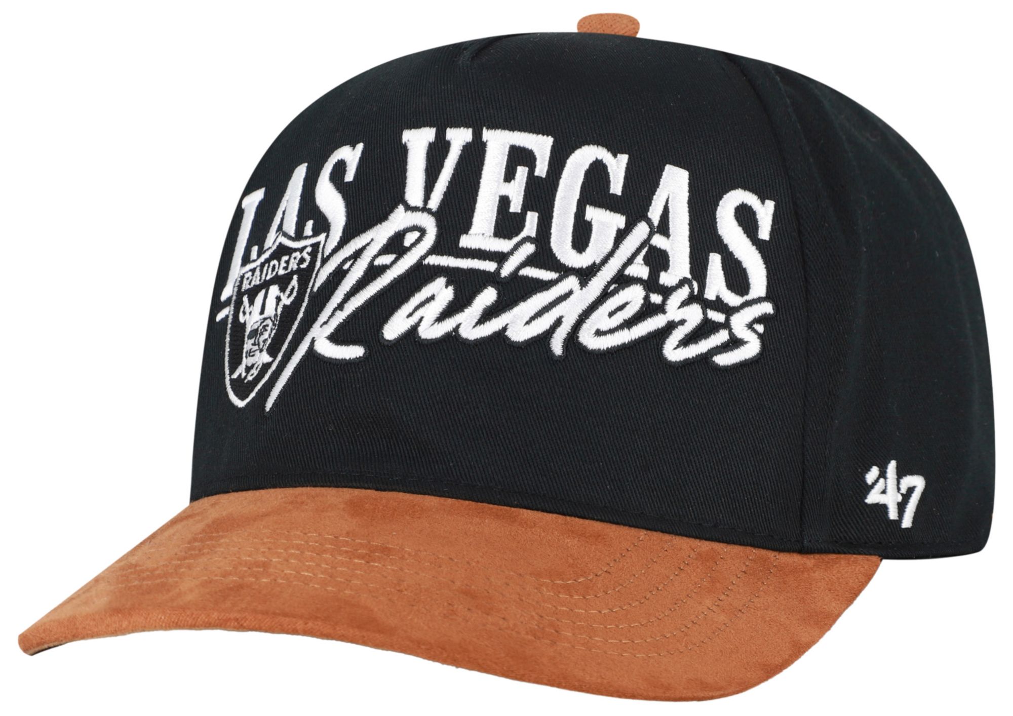 '47 Adult Las Vegas Raiders Black Line Hitch Adjustable Hat