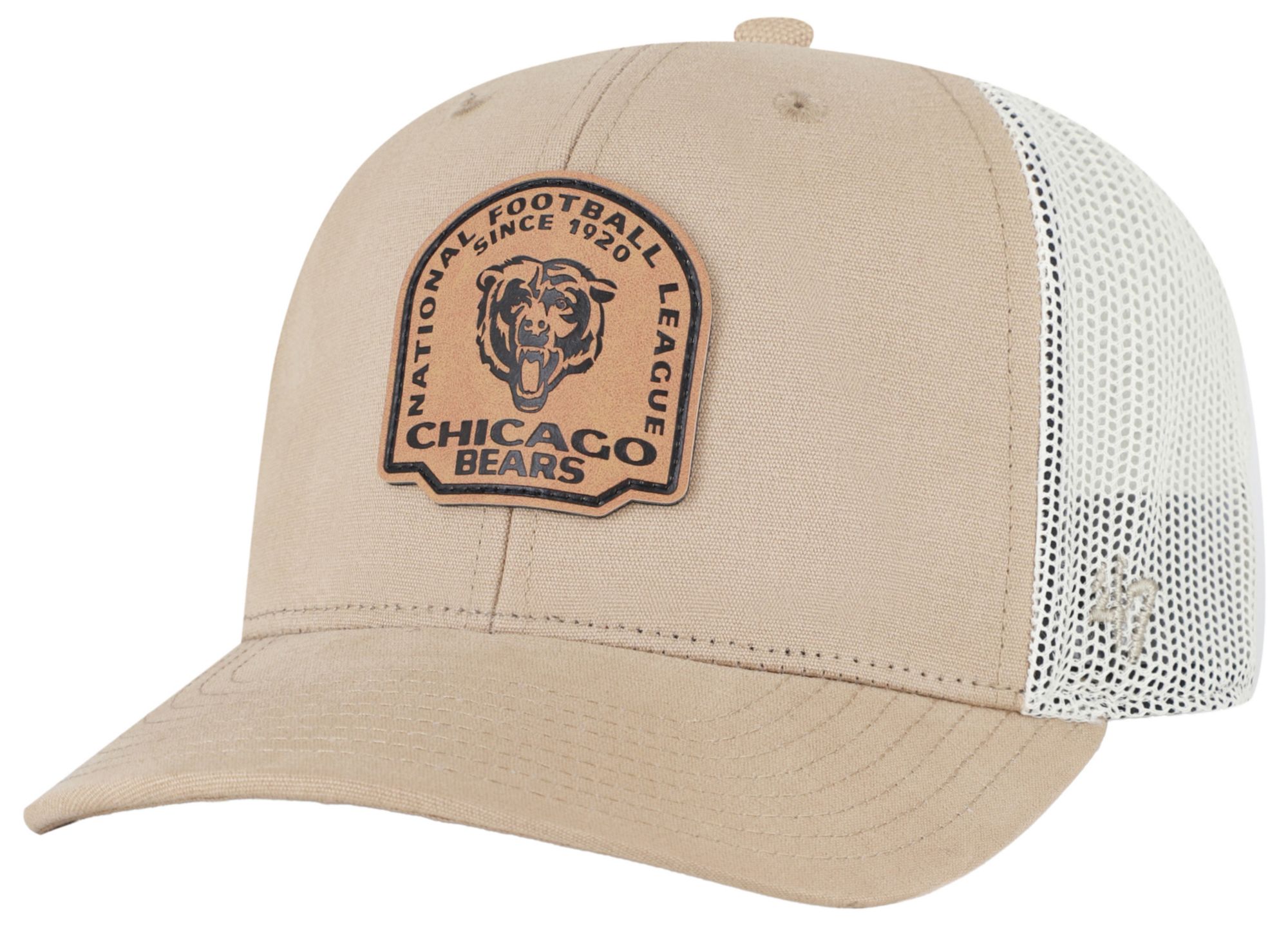 '47 Adult Chicago Bears Khaki Adjustable Trucker Hat