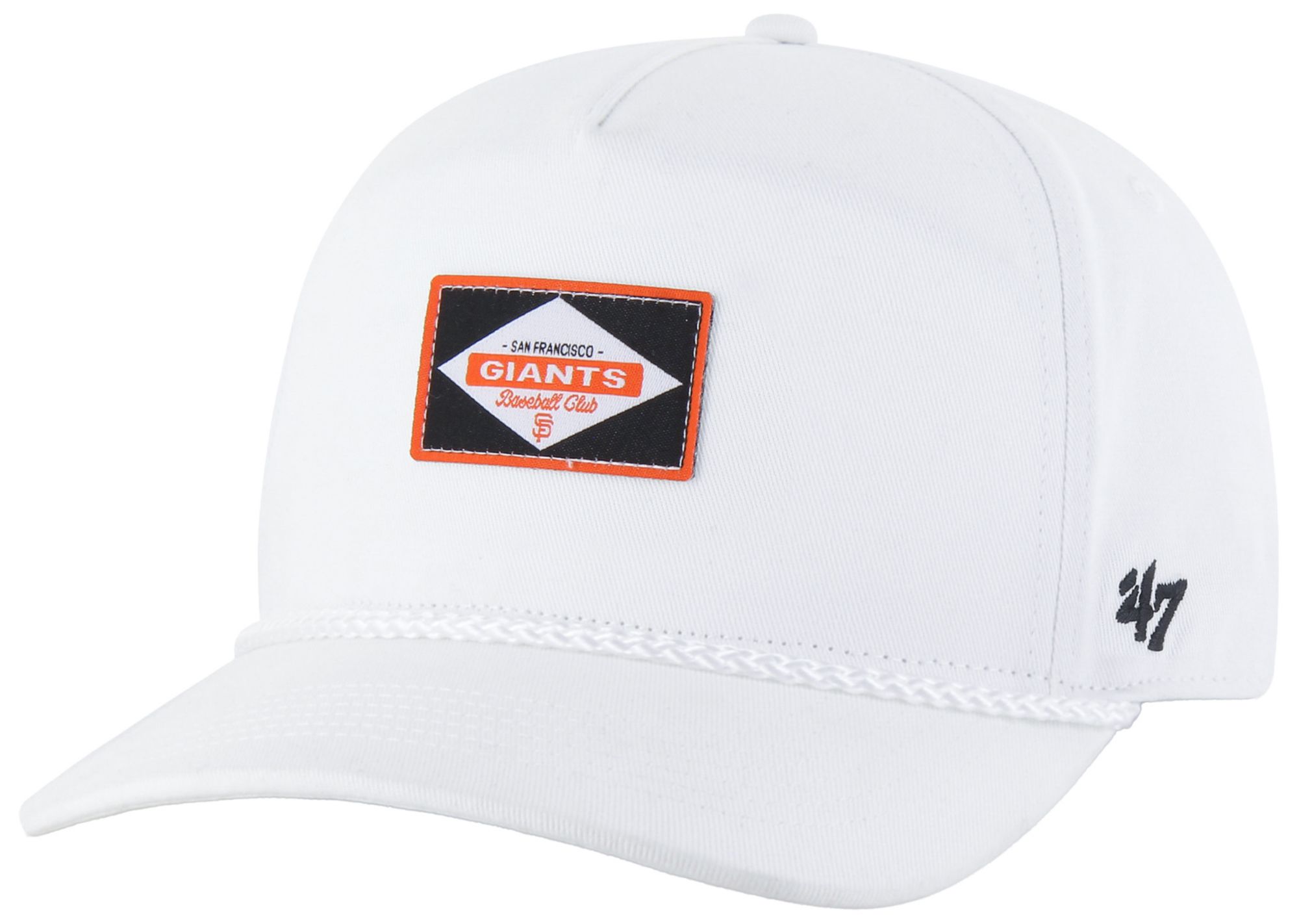 '47 Adult San Francisco Giants White Milkwood Rope Hitch Adjustable Hat