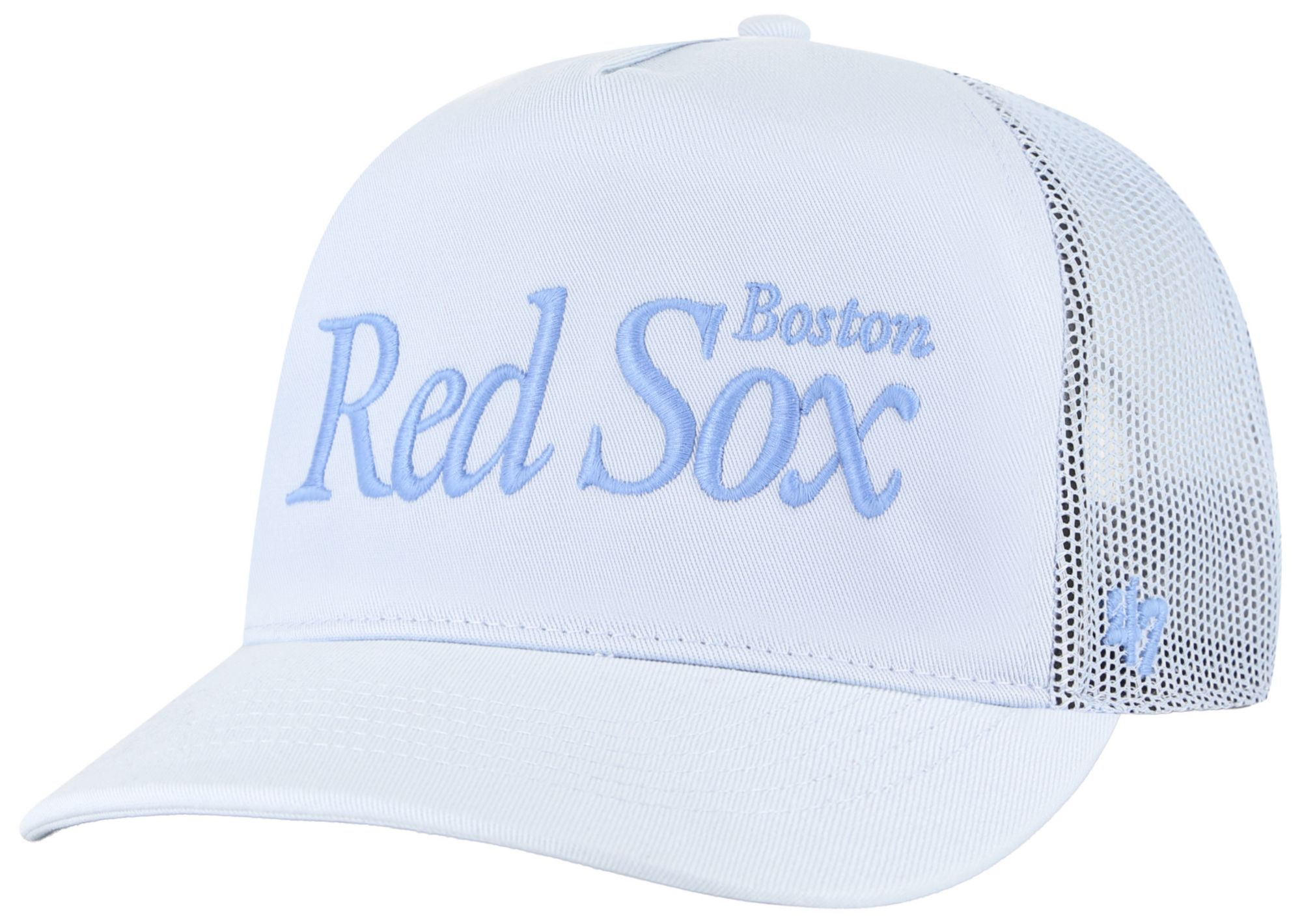 '47 Adult Boston Red Sox Light Blue Foundation Script Hitch Adjustable Hat