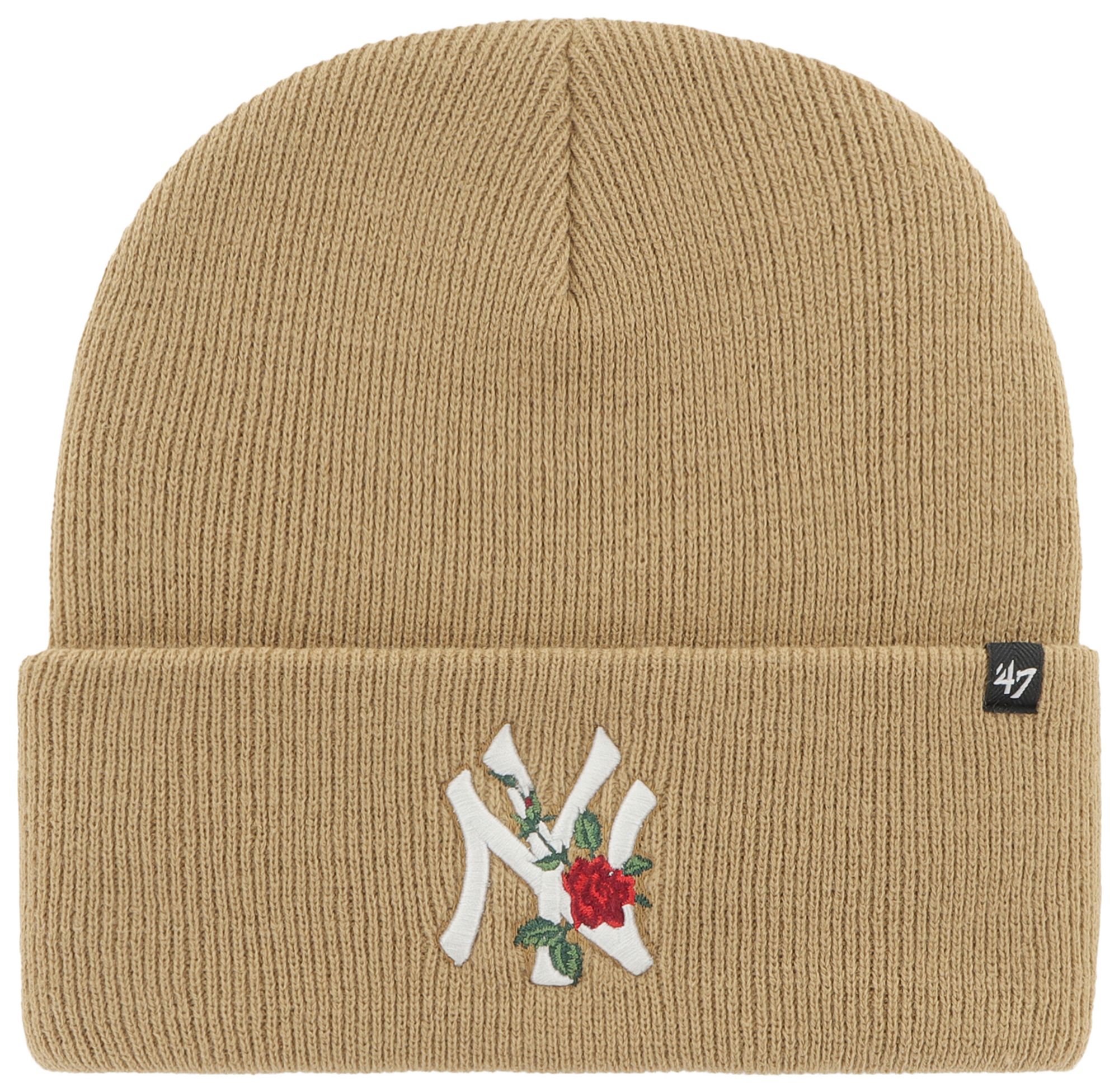 '47 Adult New York Yankees KhakiThorn Cuffed Knit Beanie