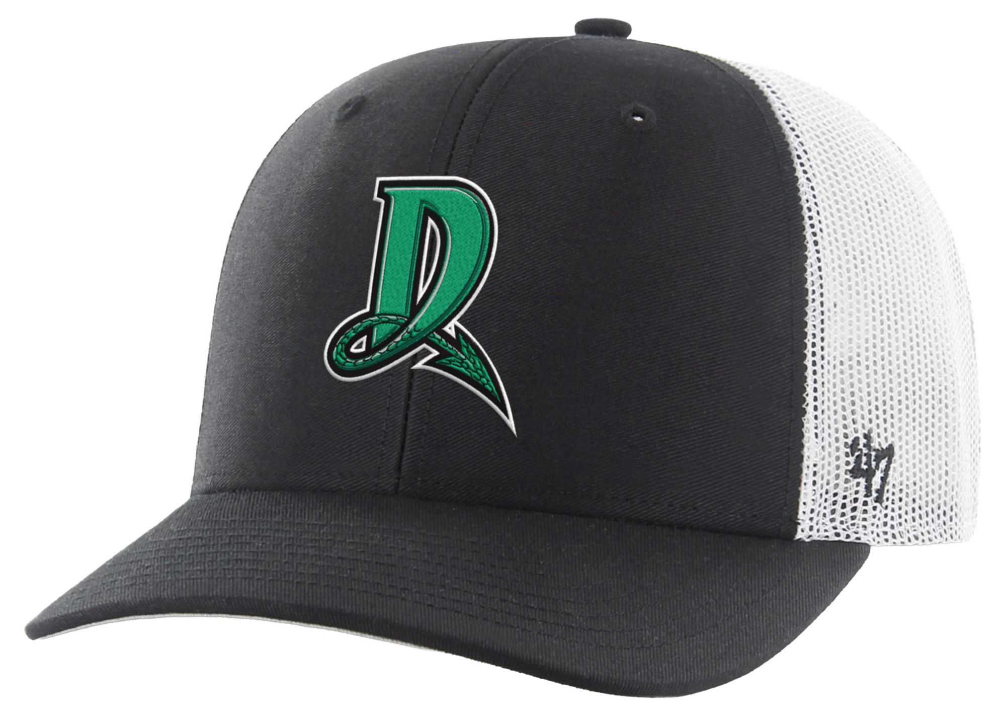 '47 Adult Dayton Dragons Black Core Adjustable Trucker Hat
