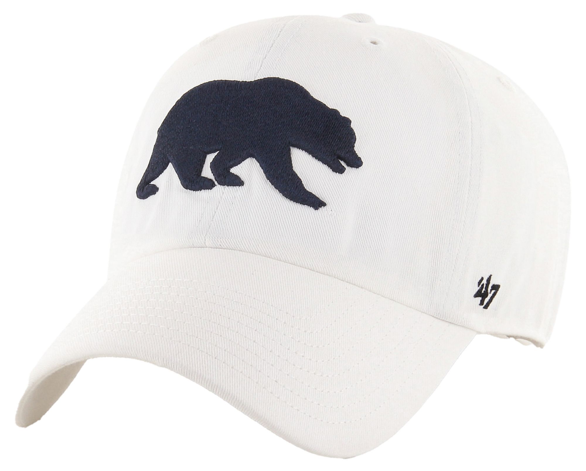 '47 Adult Cal Golden Bears White Clean Up Adjustable Hat