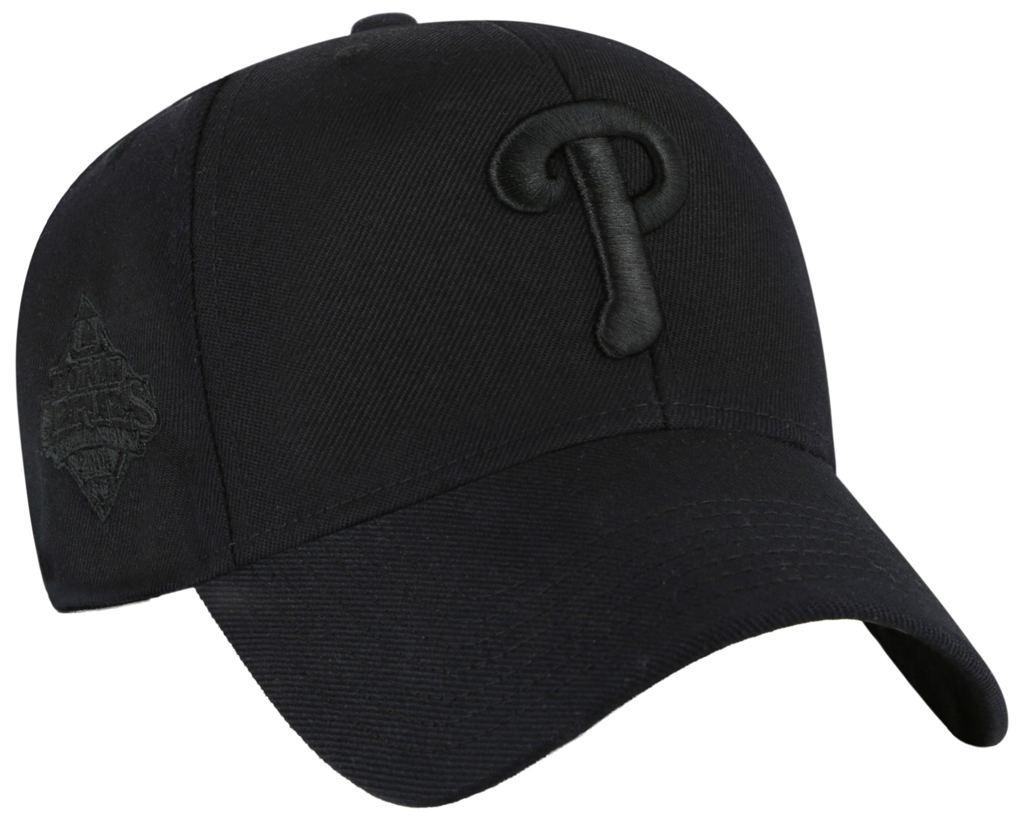 '47 Adult Philadelphia Phillies Black Sure Shot Snap MVP Adjustable Hat