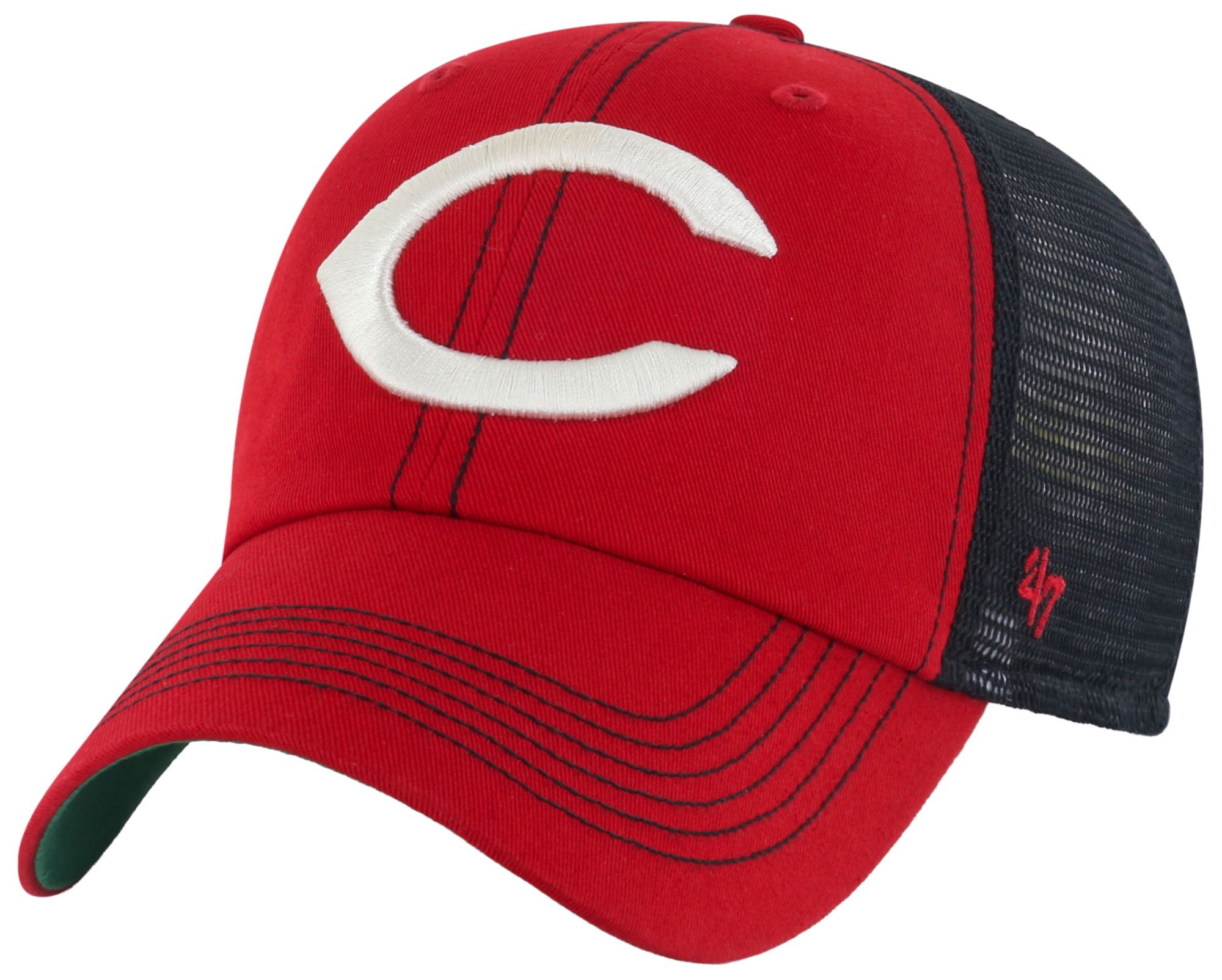 '47 Adult Cincinnati Reds Red Trawler Clean Up Adjustable Hat