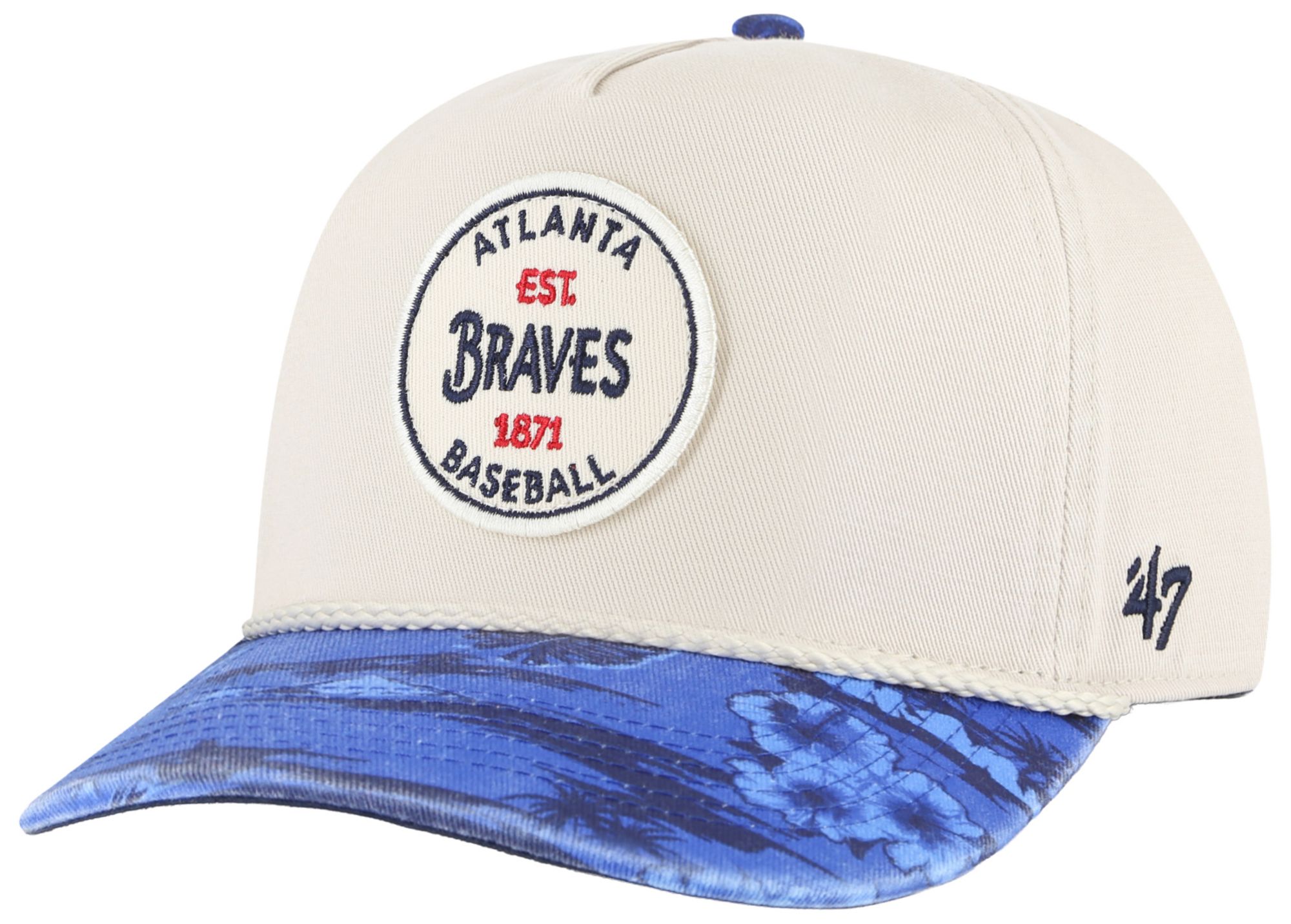 '47 Adult Atlanta Braves Tan Fiji Rope Hitch Adjustable Hat