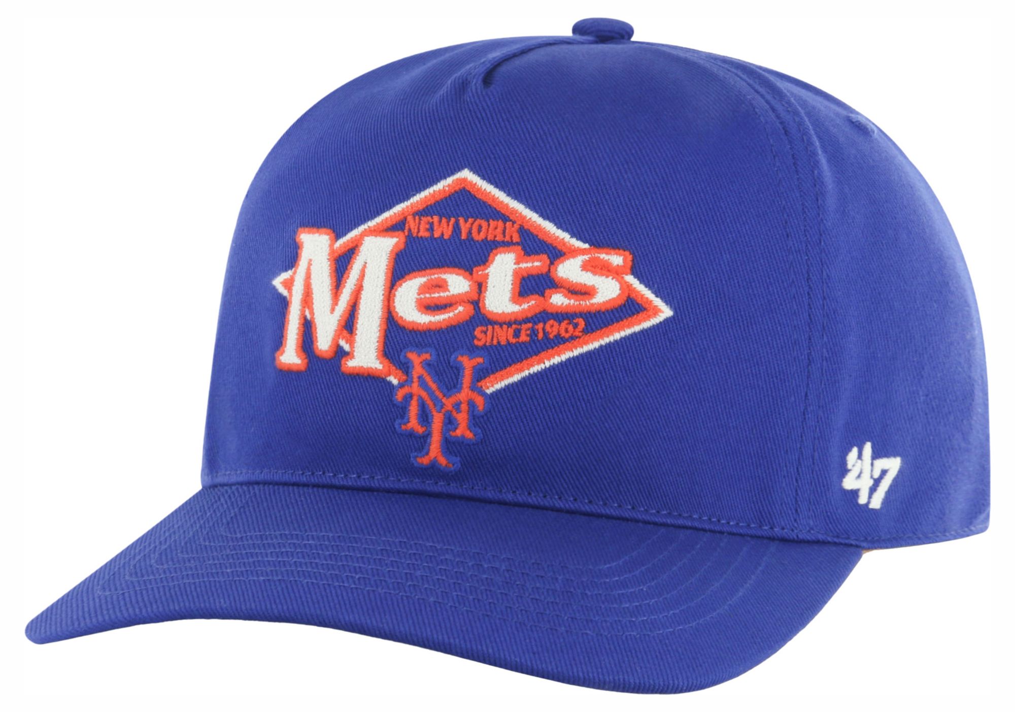 '47 Adult New York Mets Royal Golden Diamond Hitch Adjustable Hat