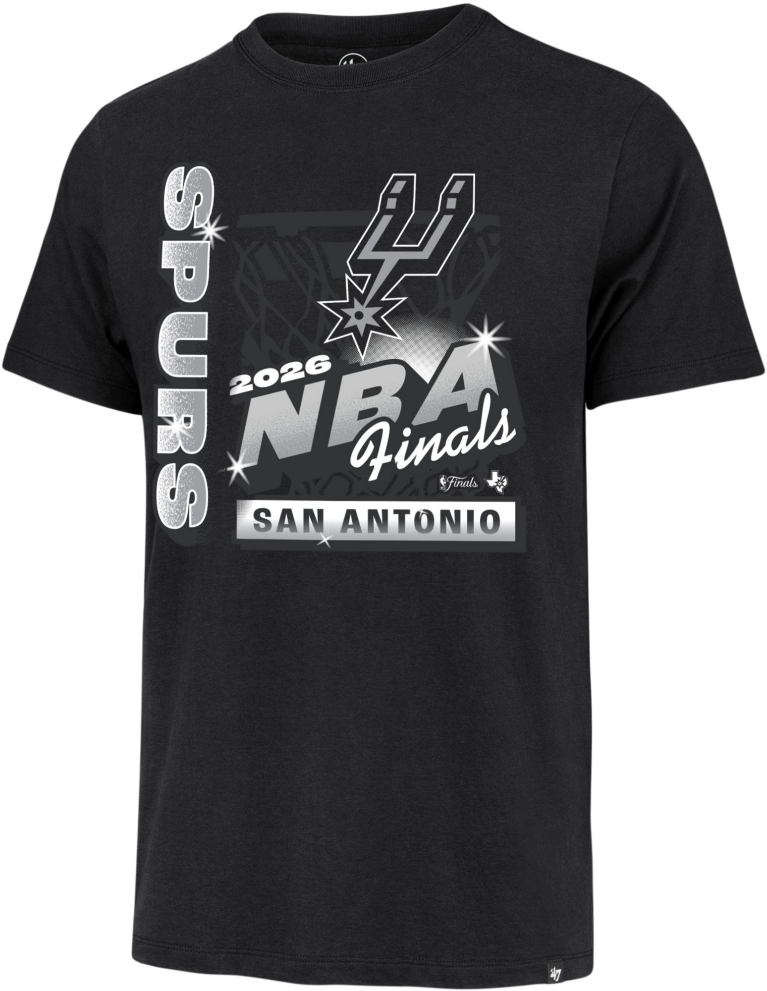 '47 Adult 2026 Western Conference Champions San Antonio Spurs Black T-Shirt