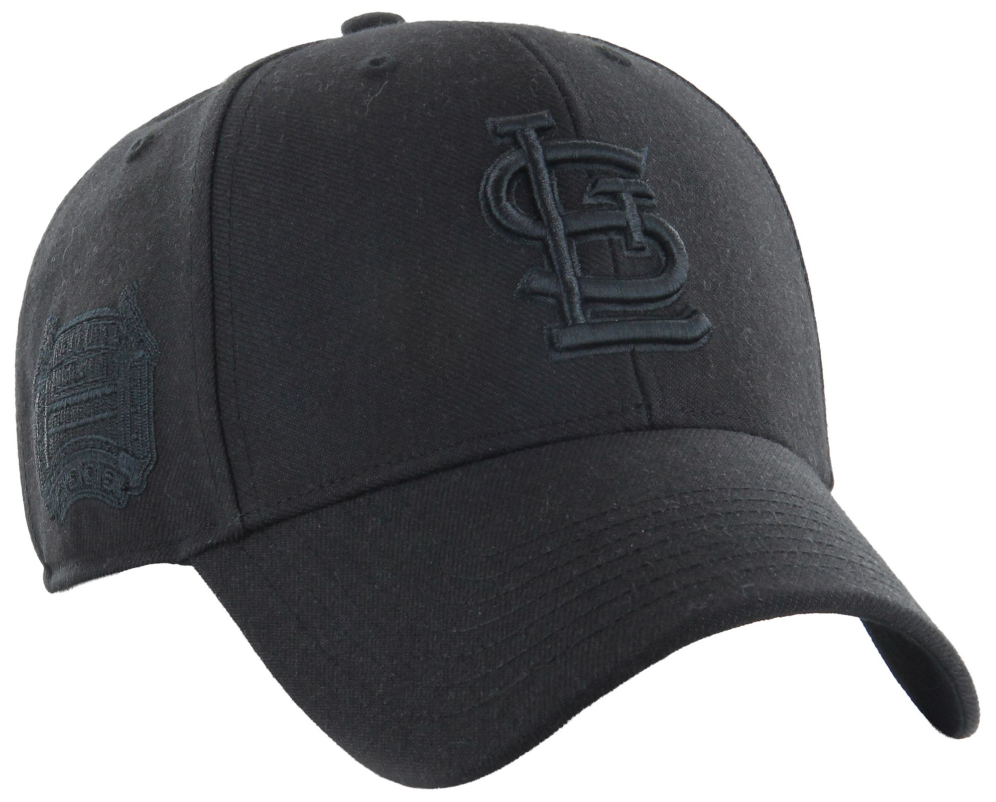 '47 Adult St. Louis Cardinals Black Sure Shot Snap MVP Adjustable Hat