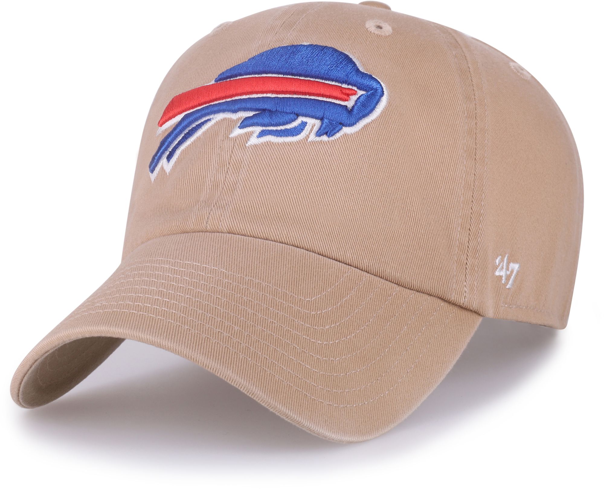 '47 Adult Buffalo Bills Khaki Adjustable Clean Up Hat