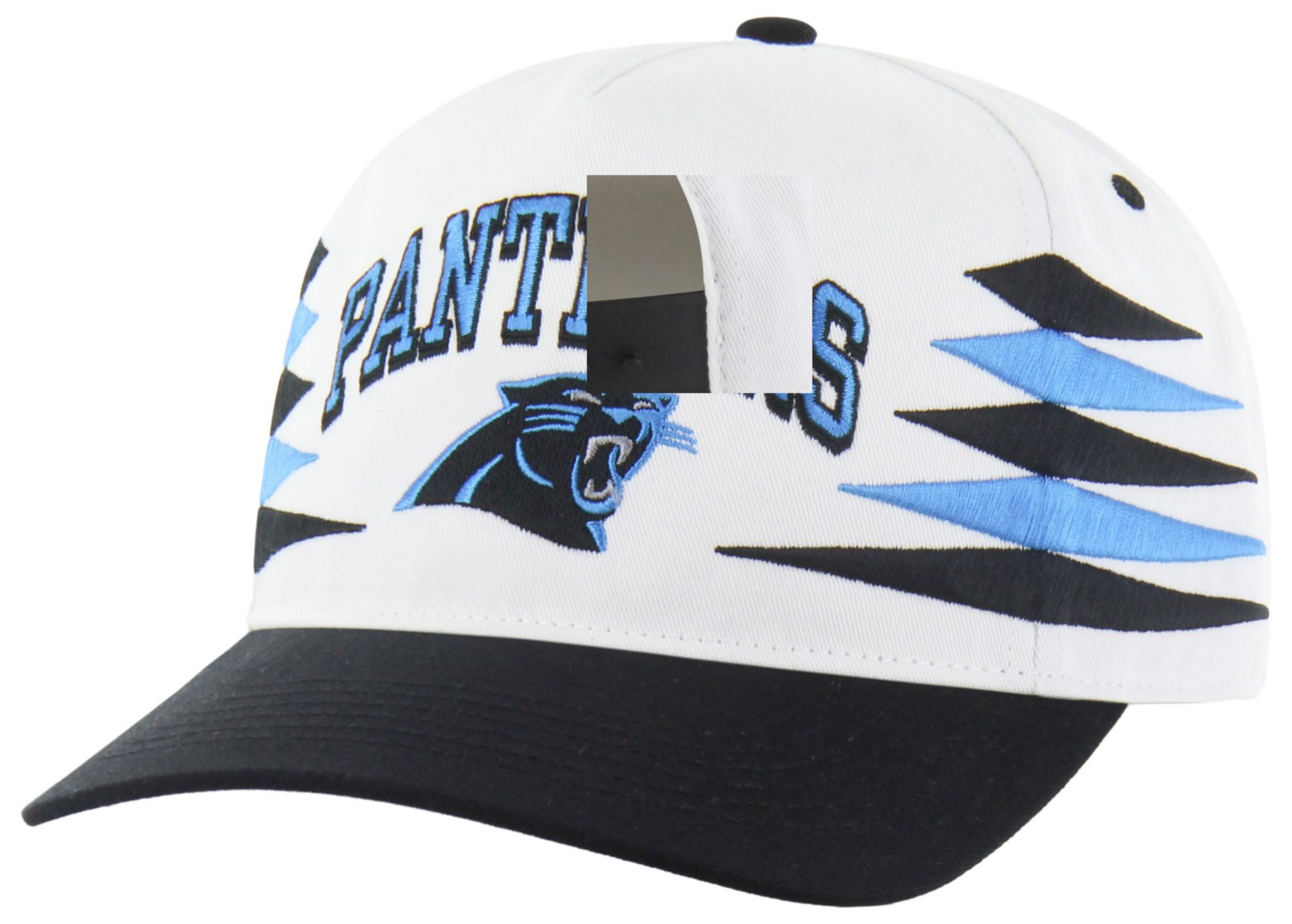 '47 Adult Carolina Panthers White Diamond Hitch Adjustable Hat