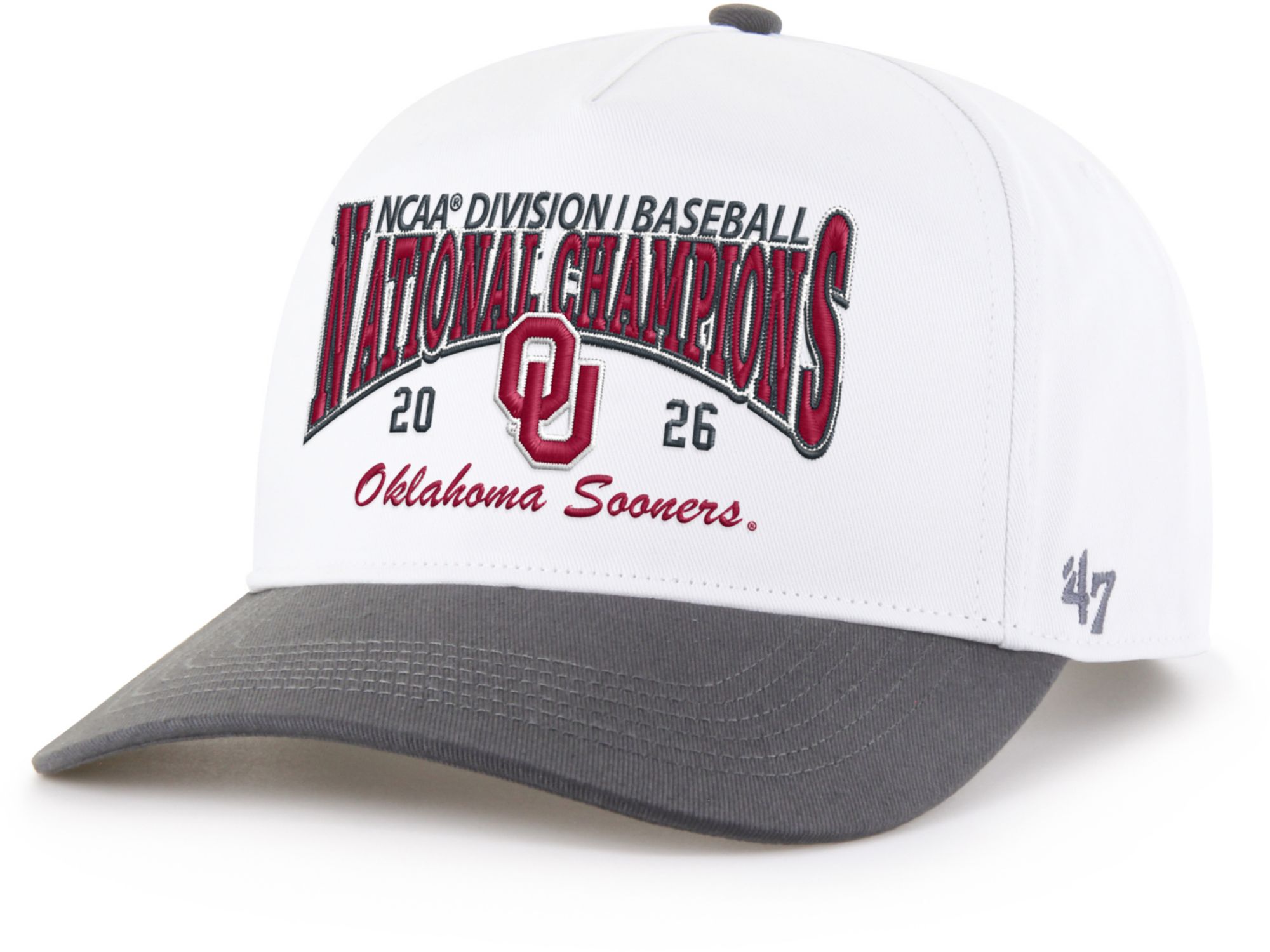 '47 Adult 2026 College World Series Baseball Champions Oklahoma Sooners Hitch Hat