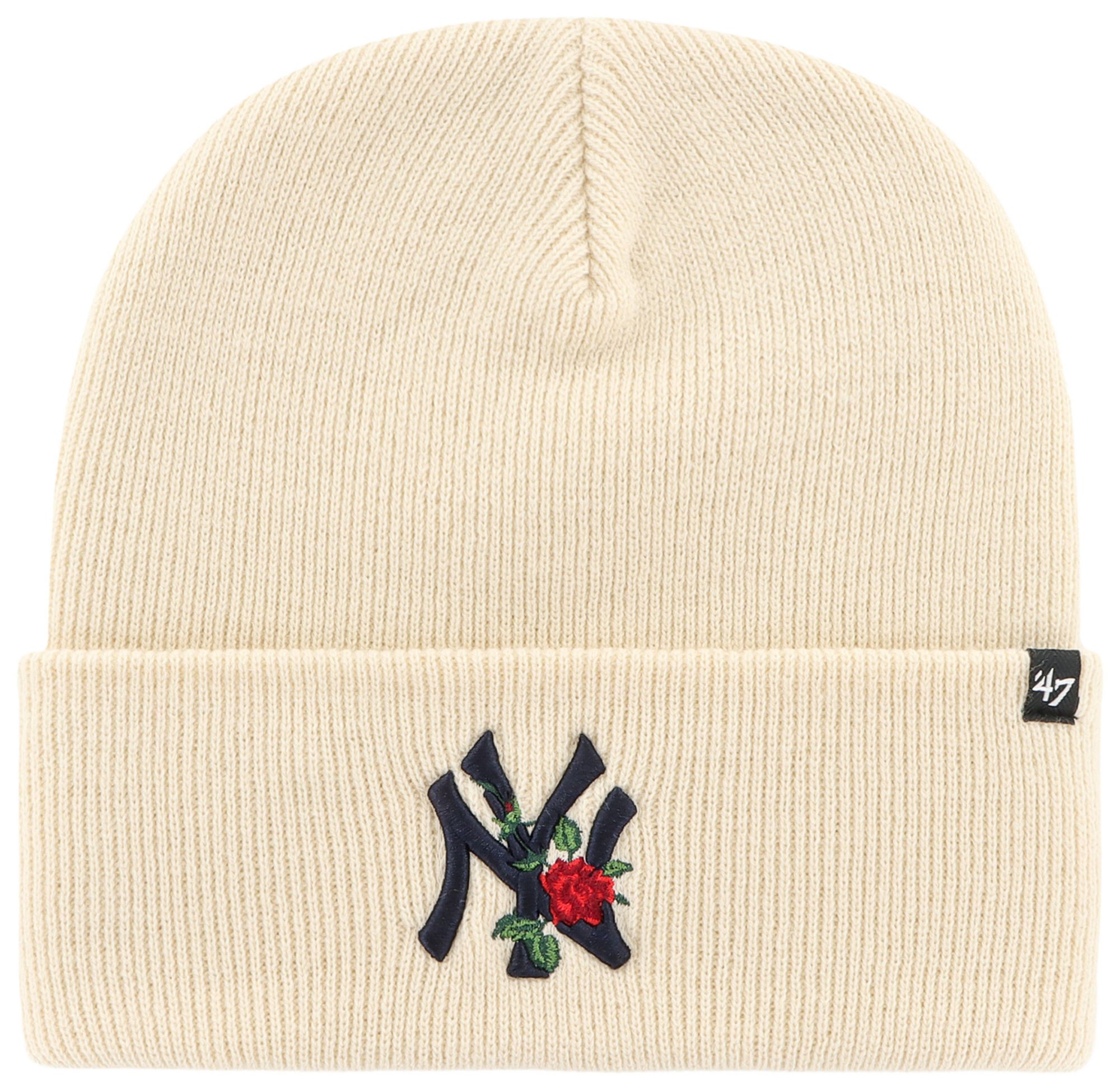 '47 Adult New York Yankees CreamThorn Cuffed Knit Beanie