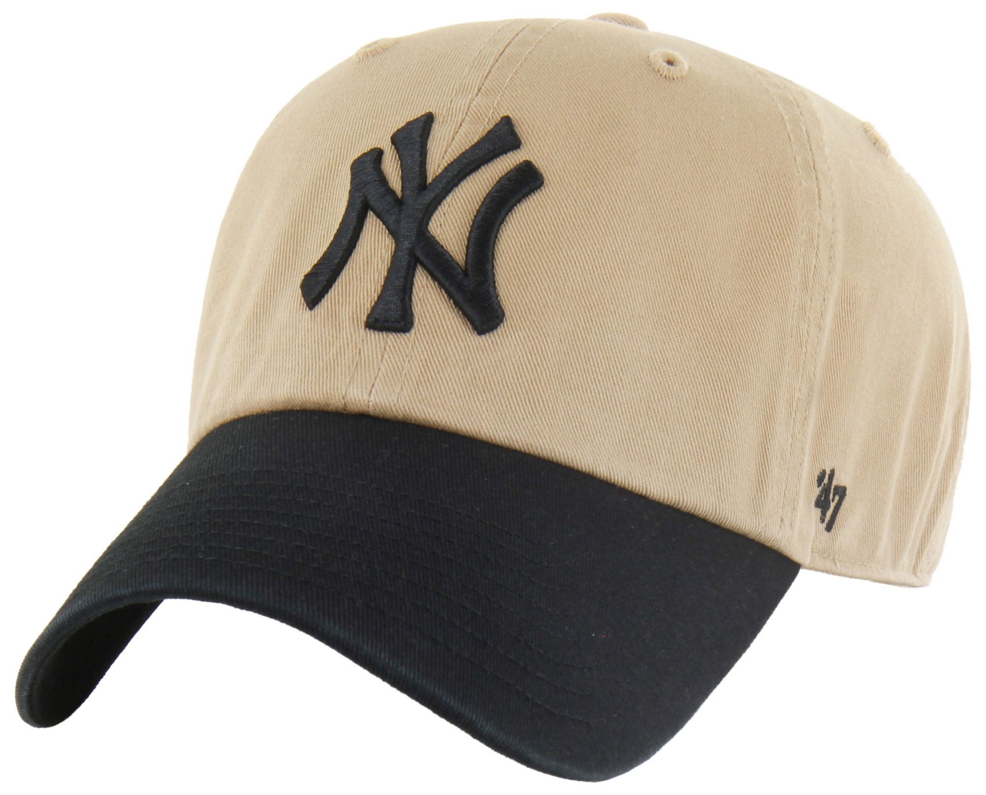 '47 Adult New York Yankees Khaki Two Tone Clean Up Adjustable Hat