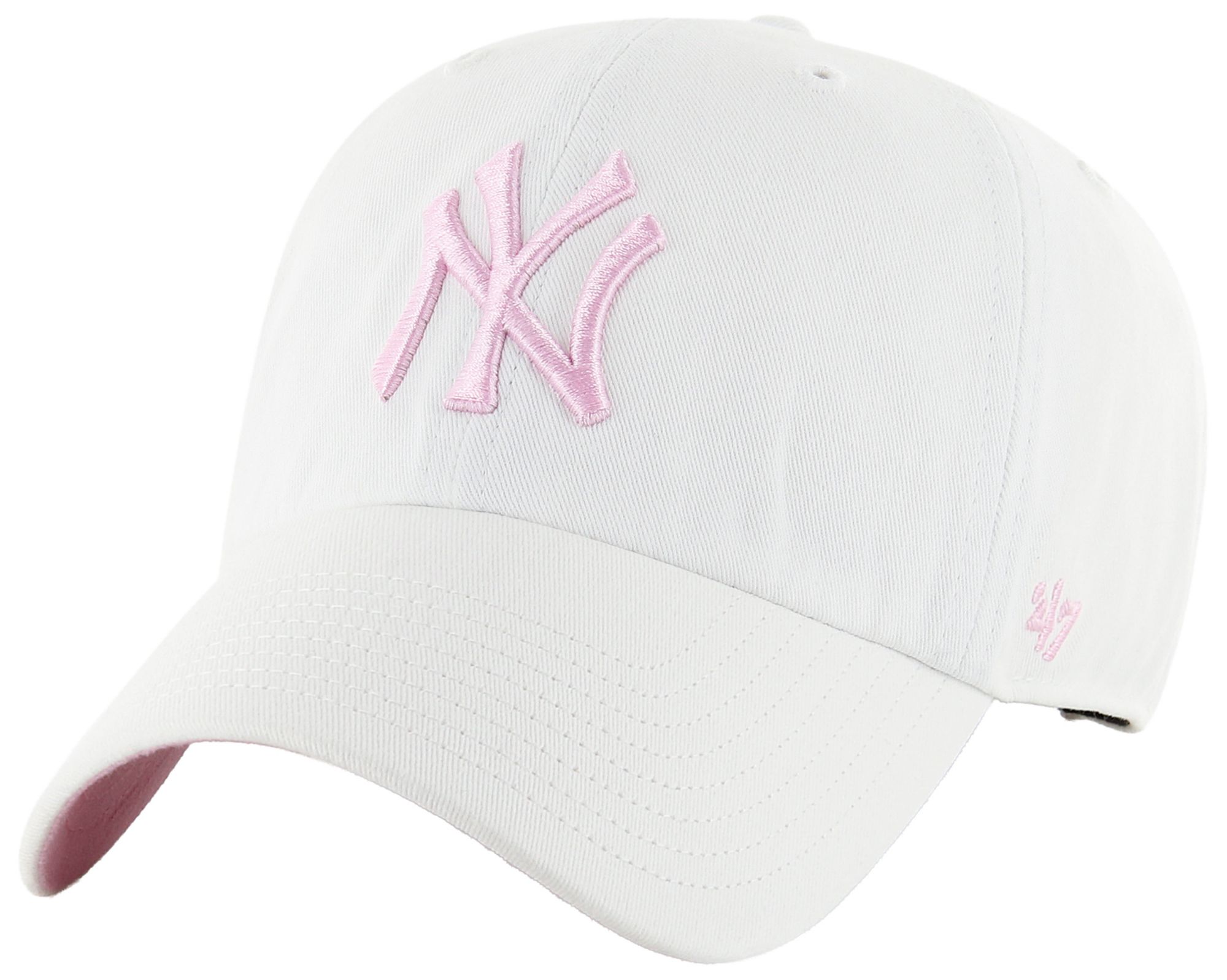 '47 Adult New York Yankees White Ballpark Clean Up Adjustable Hat