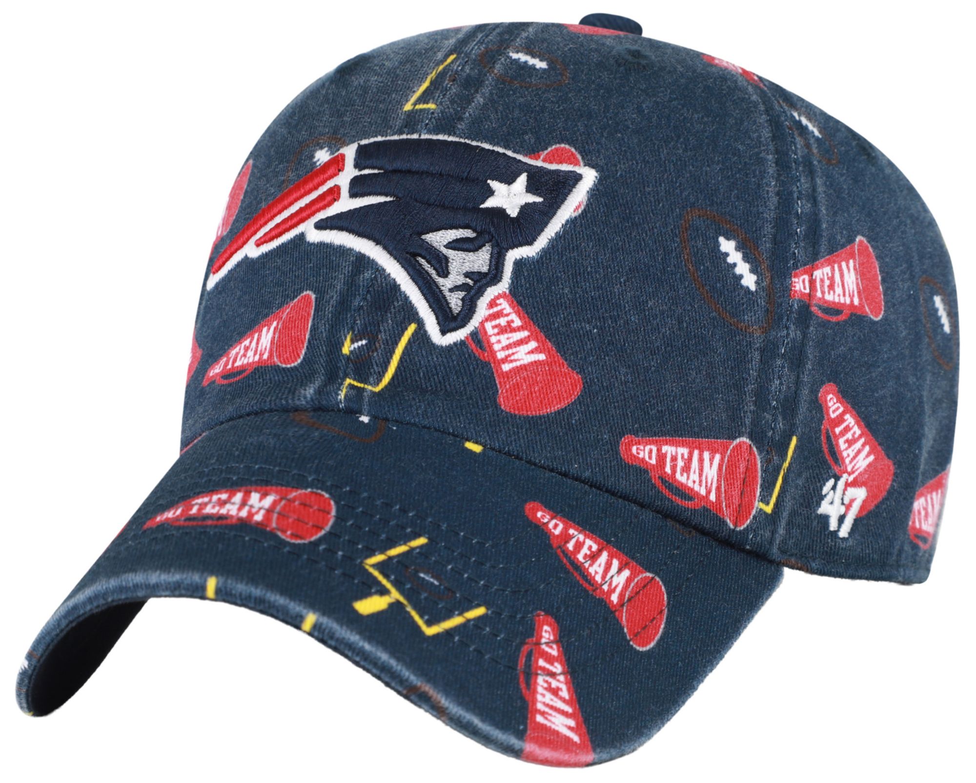 '47 Boys' New England Patriots Navy Stomp Clean Up Adjustable Hat