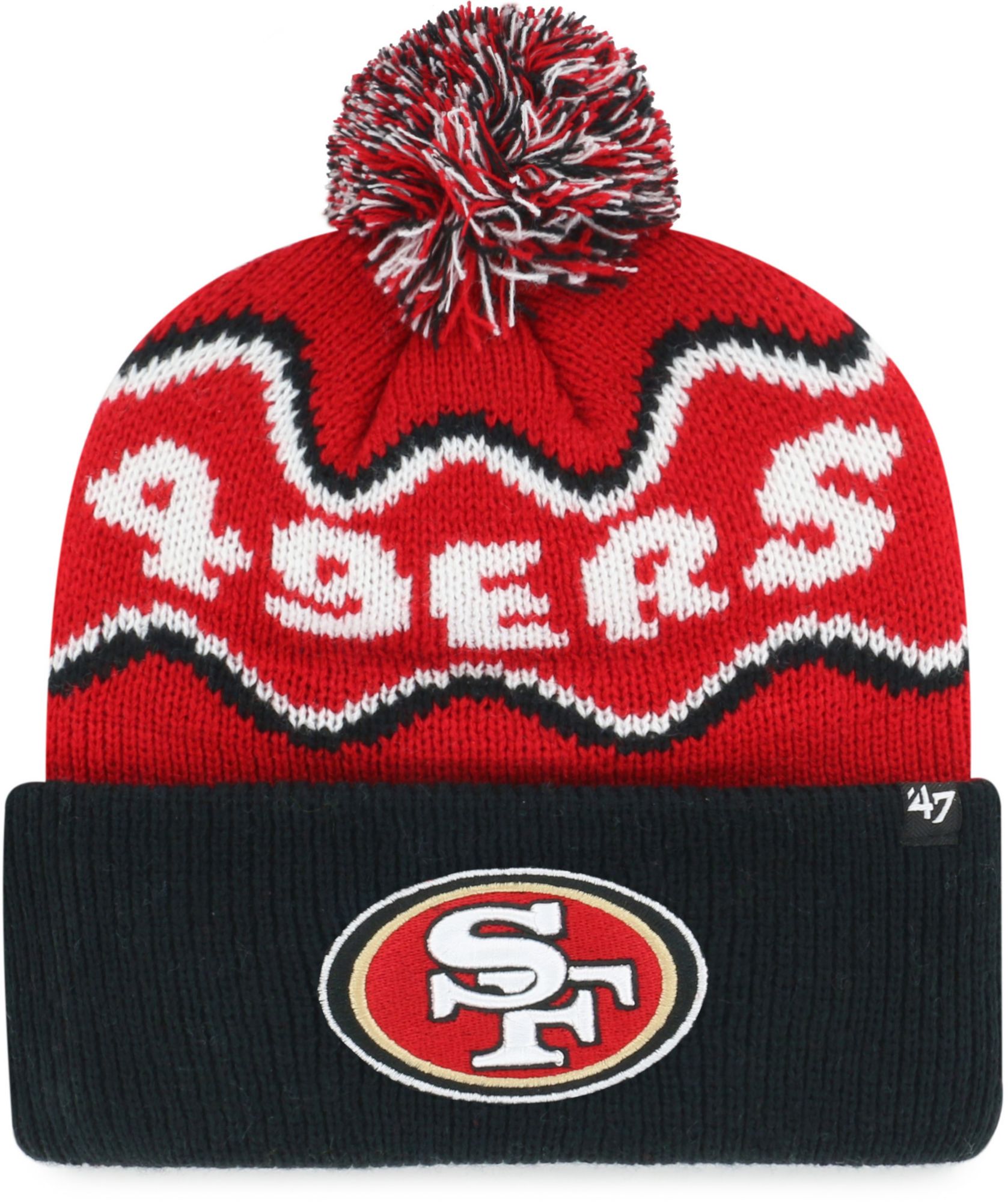 '47 Boys' San Francisco 49ers Squiggle Knit Beanie