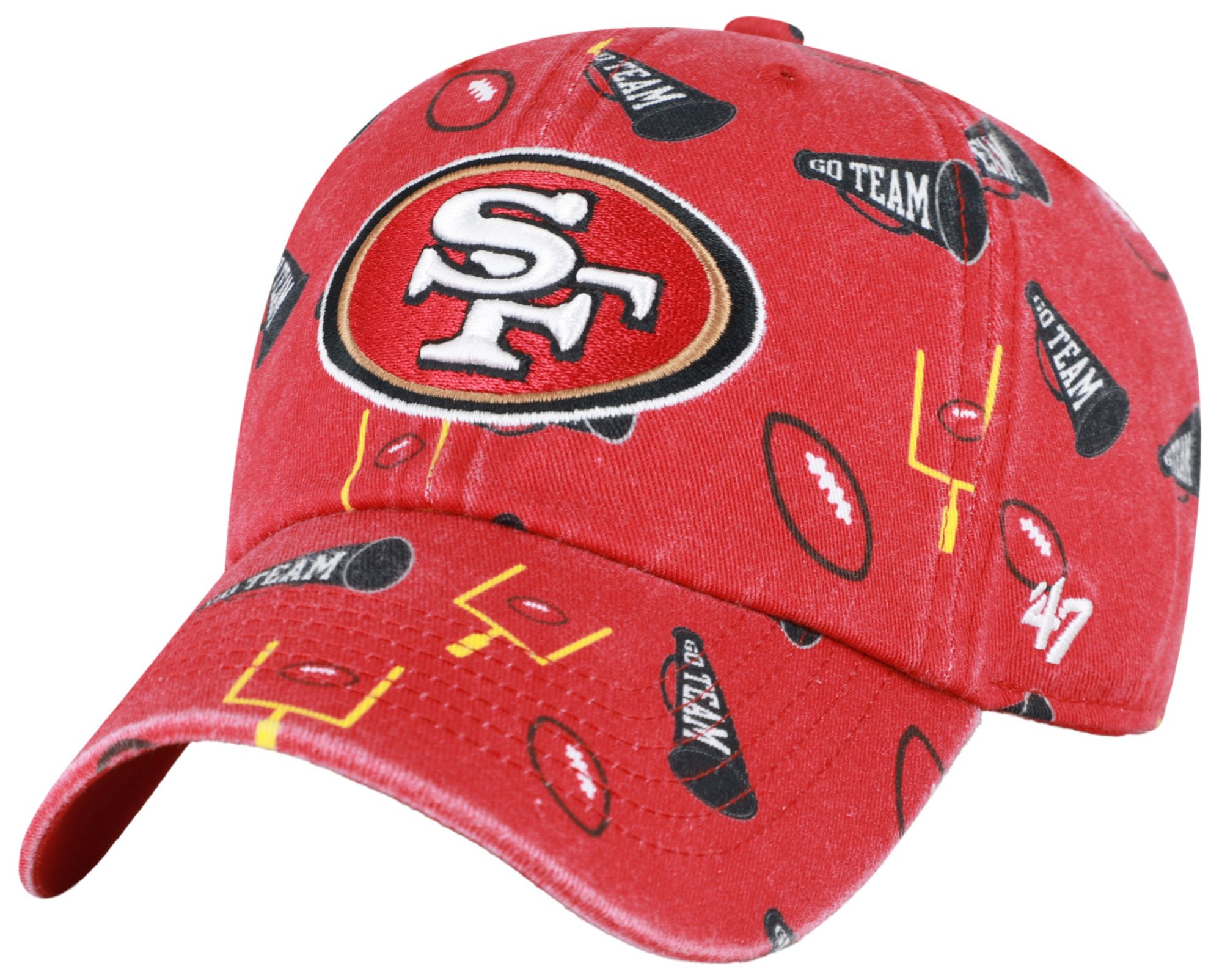 '47 Boys' San Francisco 49ers Red Stomp Clean Up Adjustable Hat
