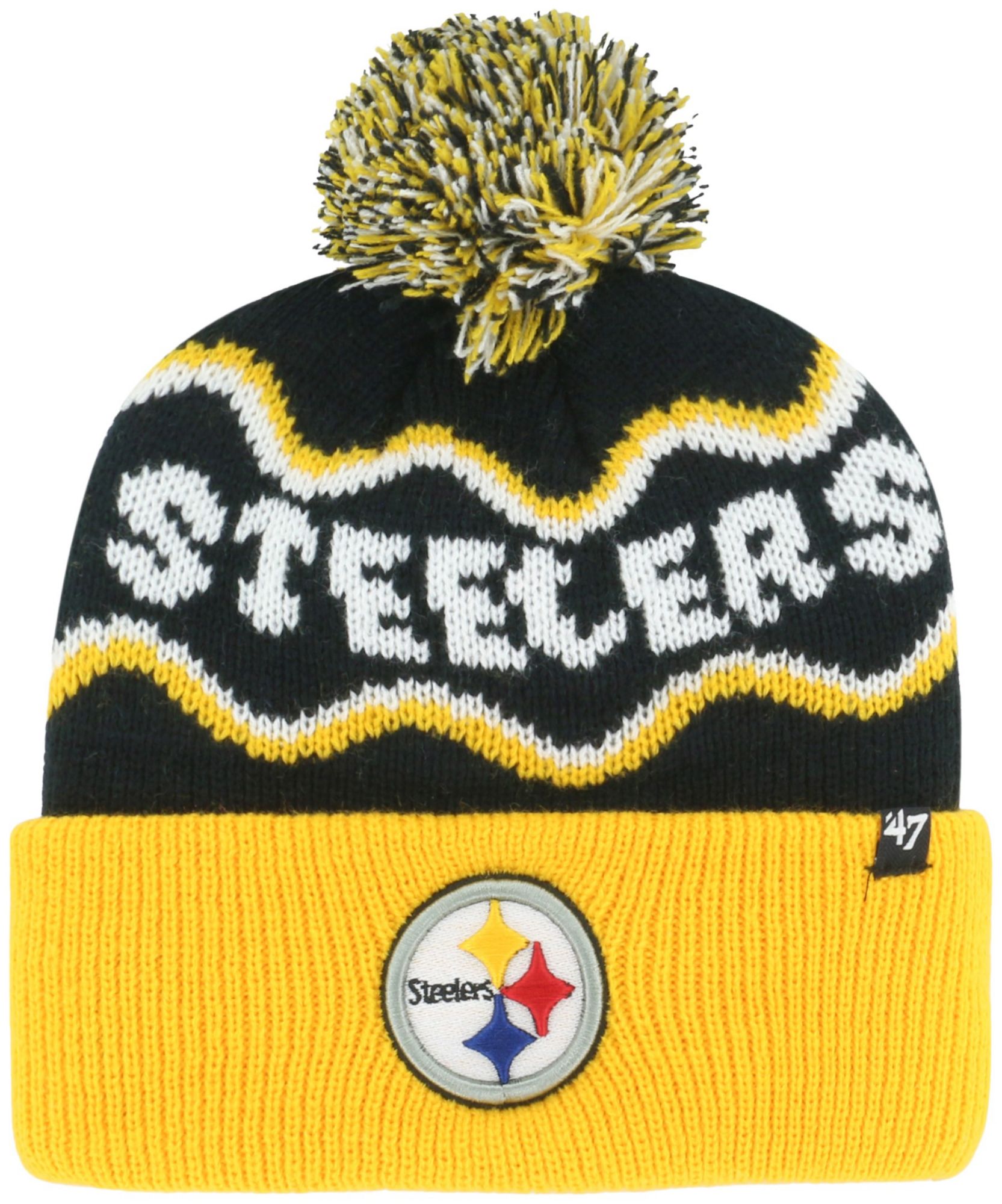 '47 Boys' Pittsburgh Steelers Squiggle Knit Hat