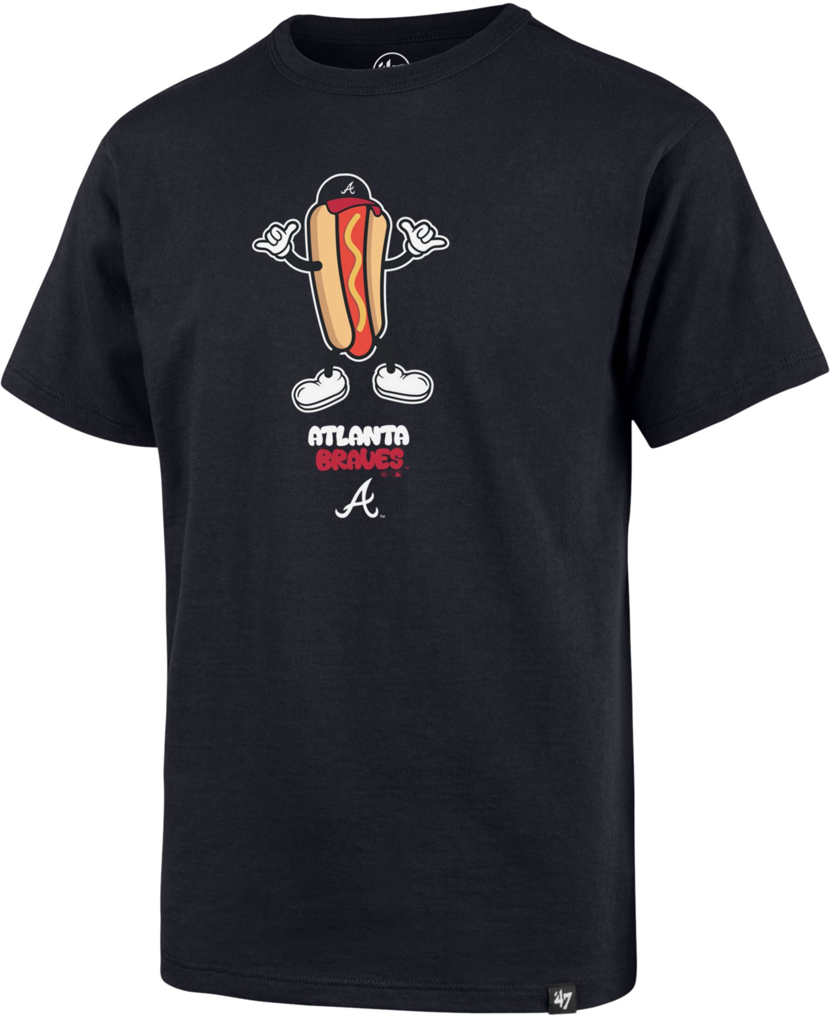 '47 Boys' Atlanta Braves Blue Hot Dog Franklin T-Shirt