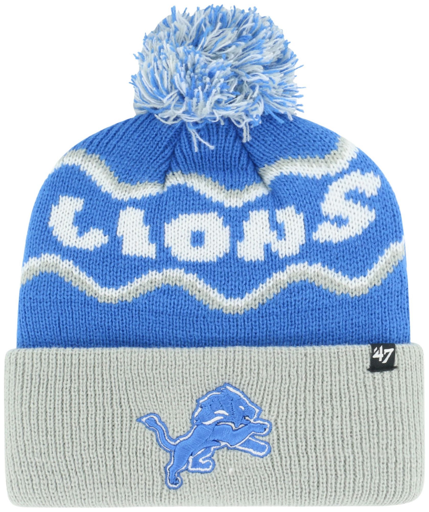 '47 Boys' Detroit Lions Squiggle Knit Hat