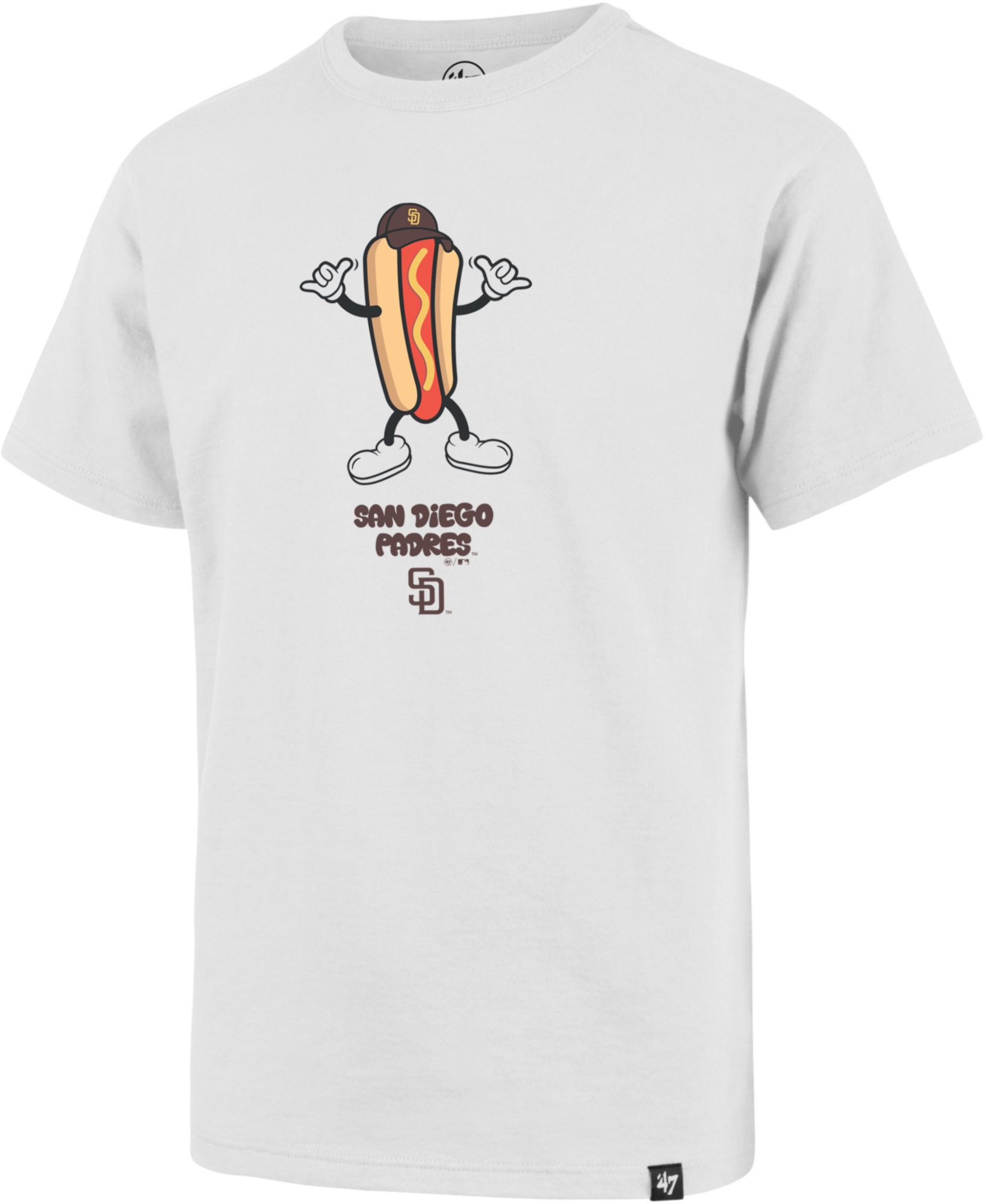 '47 Boys' San Diego Padres White Hot Dog Franklin T-Shirt