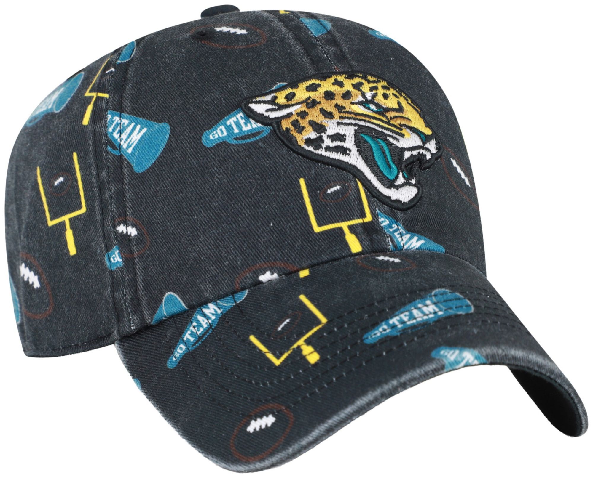 '47 Little Kids' Jacksonville Jaguars Black Stomp Clean Up Adjustable Hat