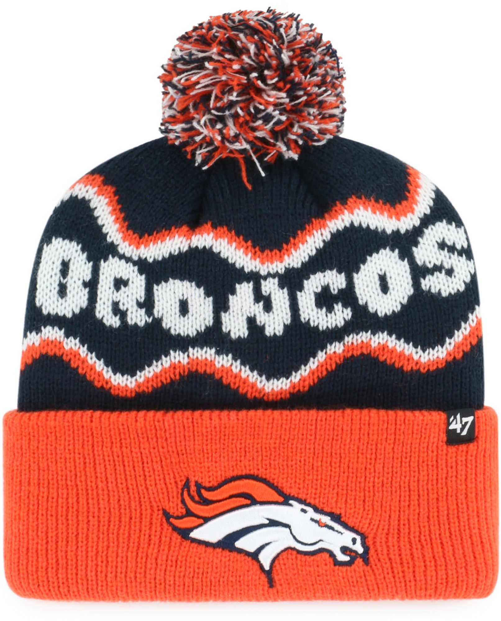 '47 Boys' Denver Broncos Squiggle Knit Hat
