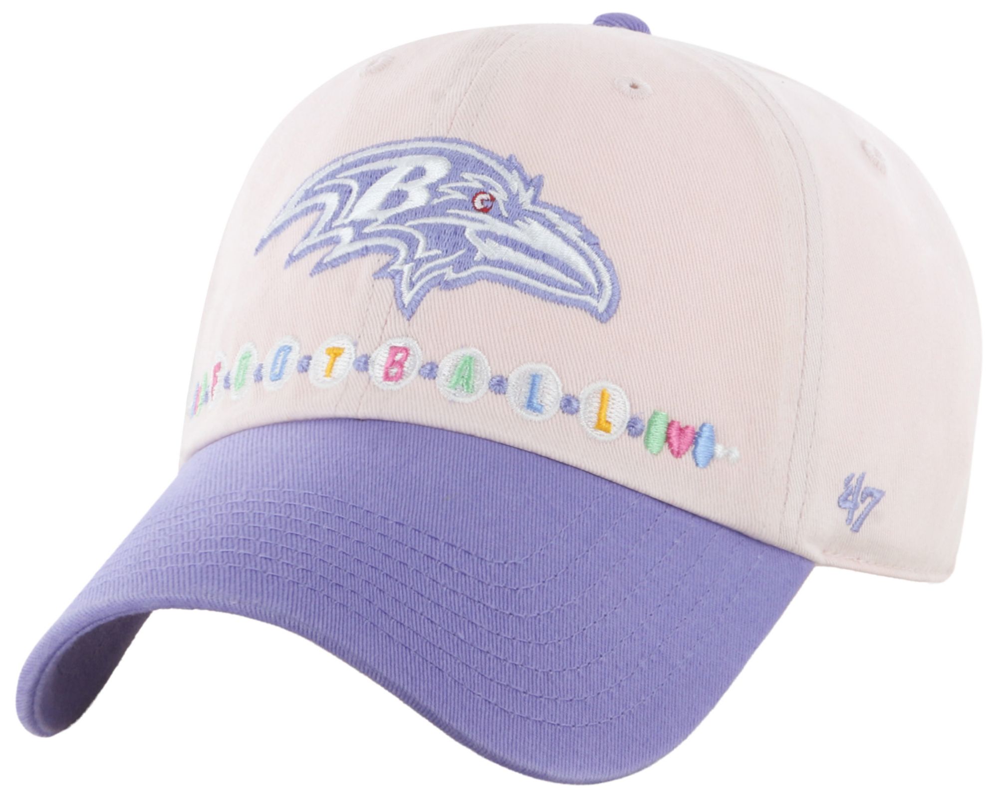 '47 Girls' Baltimore Ravens Digital Pink Friendship Clean Up Adjustable Hat