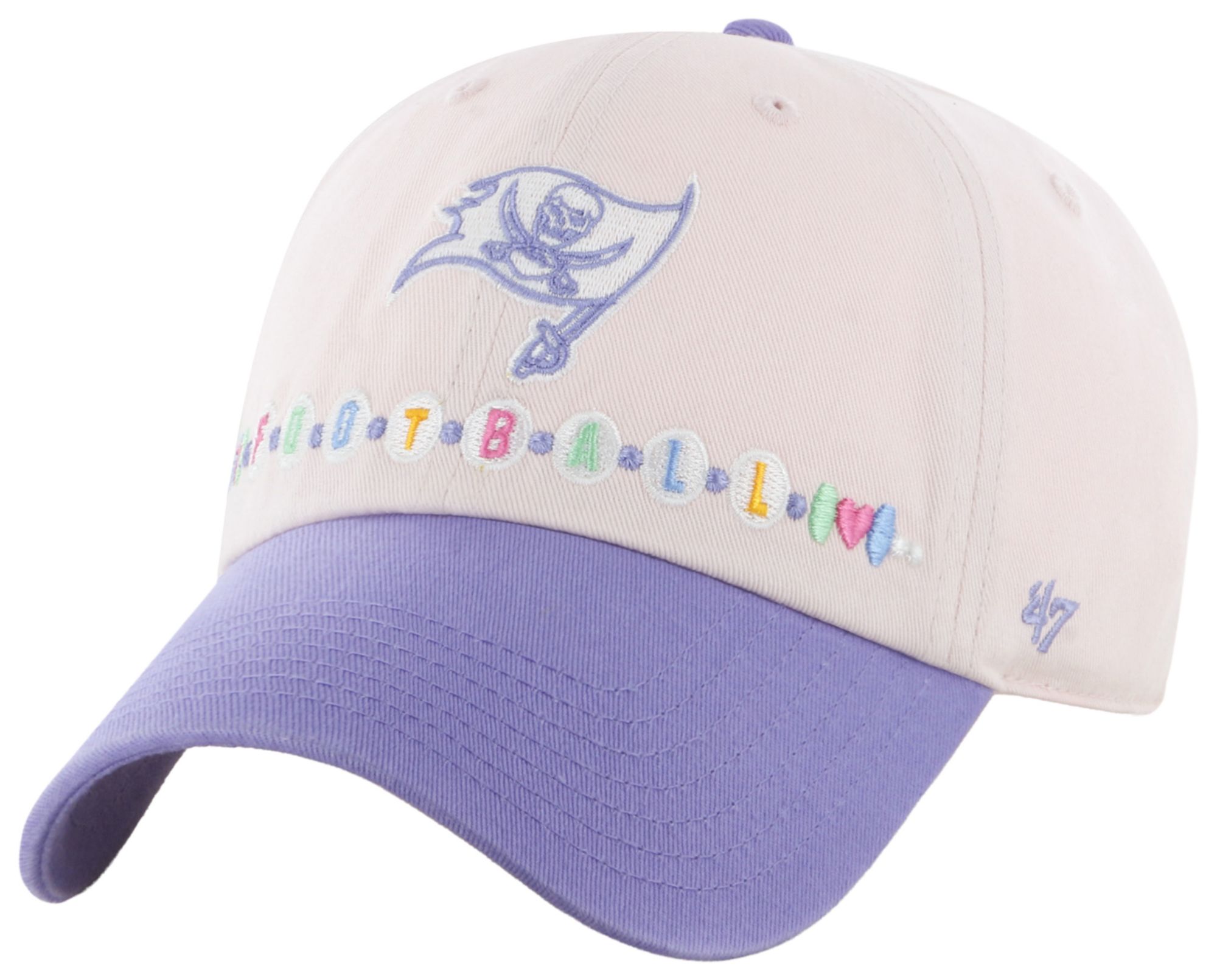 '47 Girls' Tampa Bay Buccaneers Digital Pink Friendship Clean Up Adjustable Hat