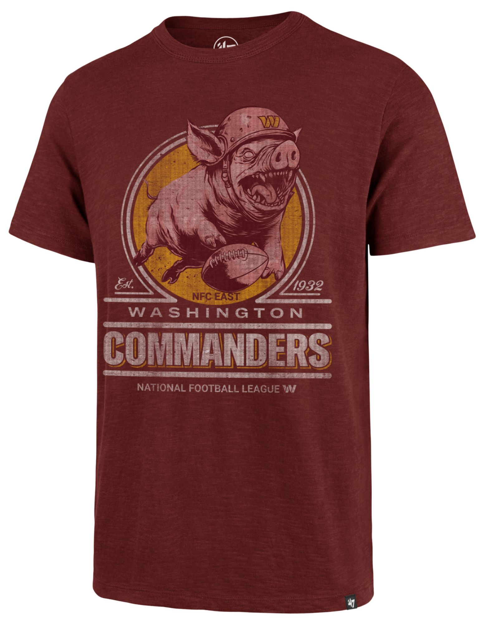 '47 Men's Washington Commanders Red Mascot Scrum T-Shirt