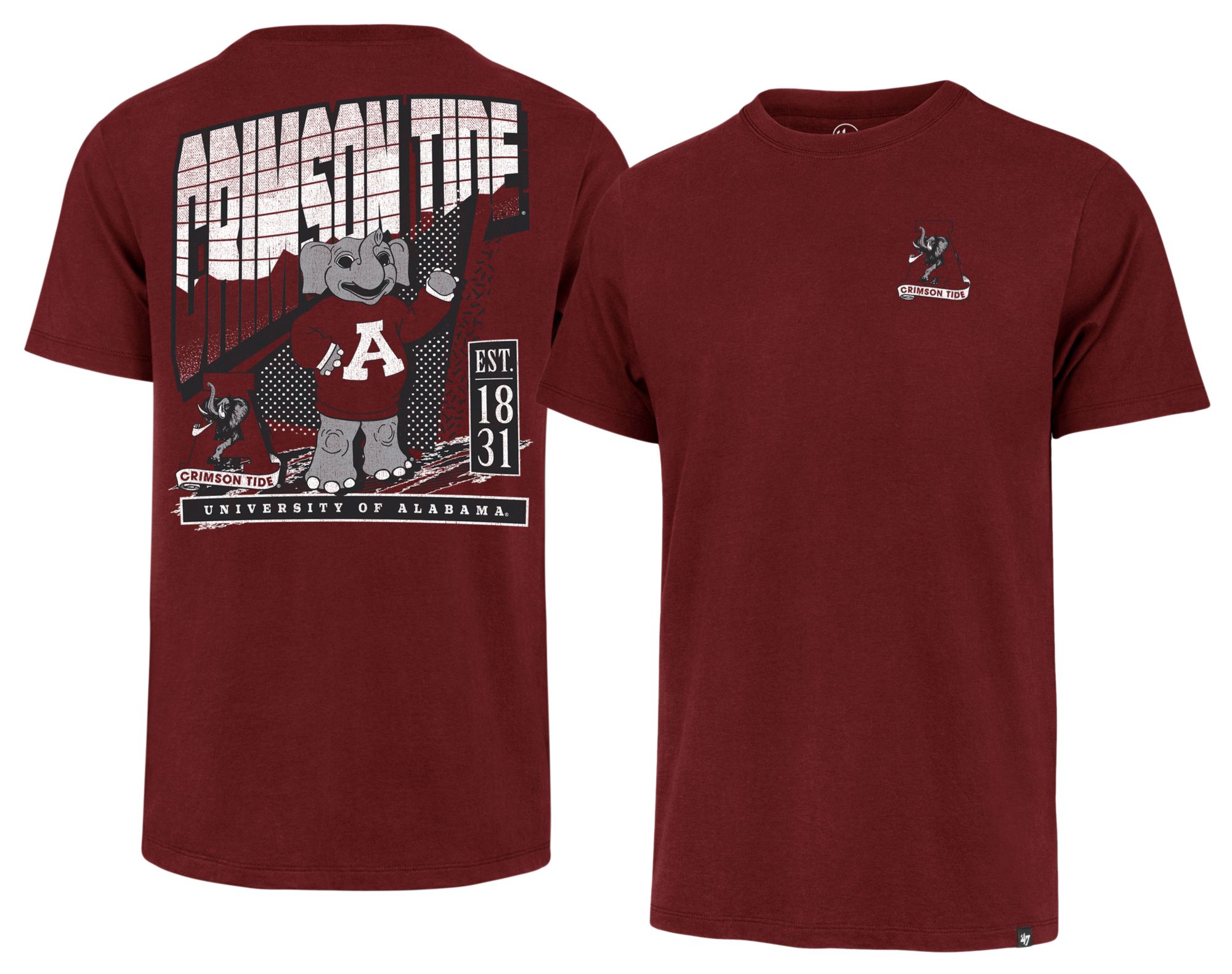 '47 Men's Alabama Crimson Tide Mission Red Reppin' T-Shirt