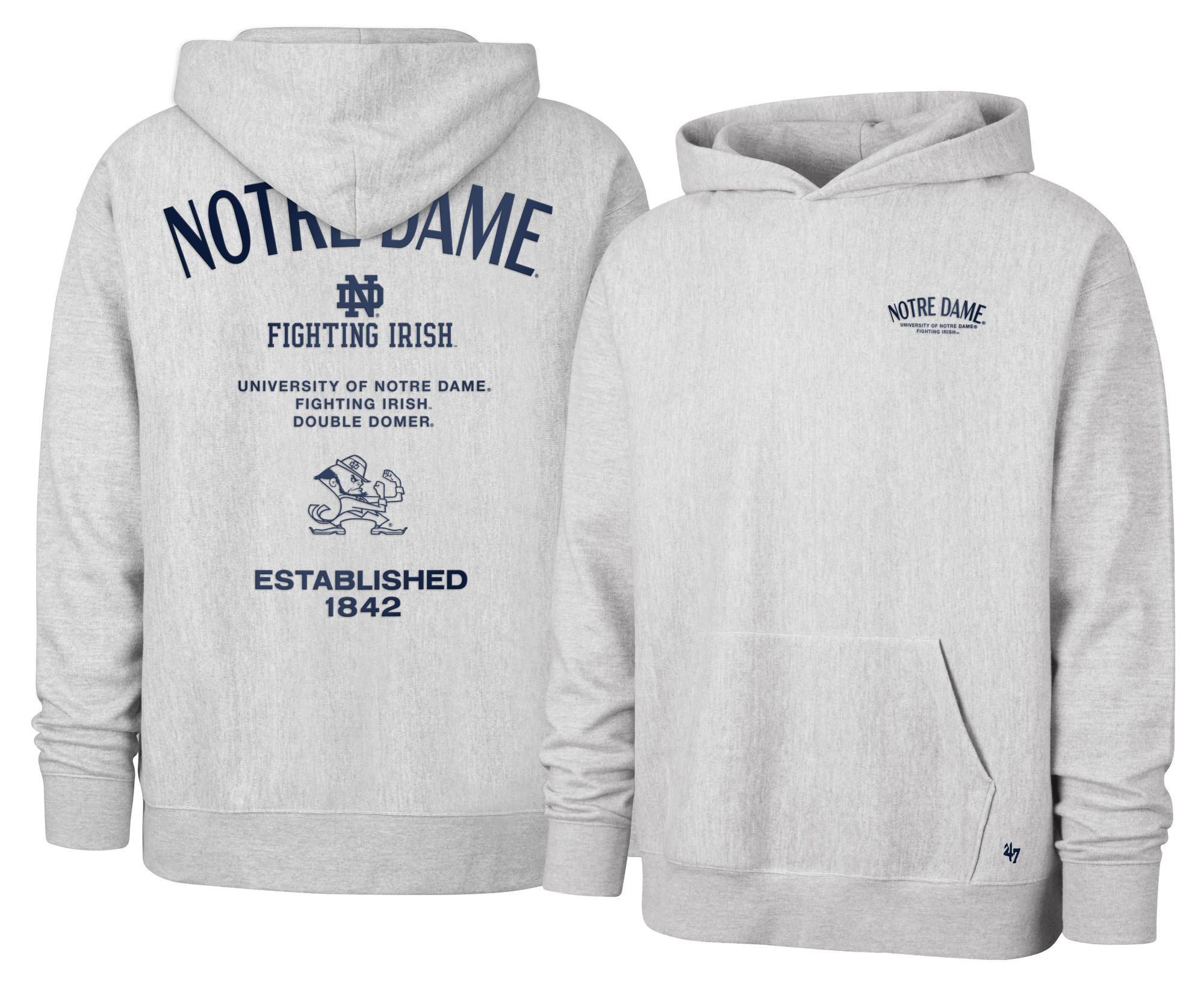 '47 Men's Notre Dame Fighting Irish 2 Hit Foundation Hoodie