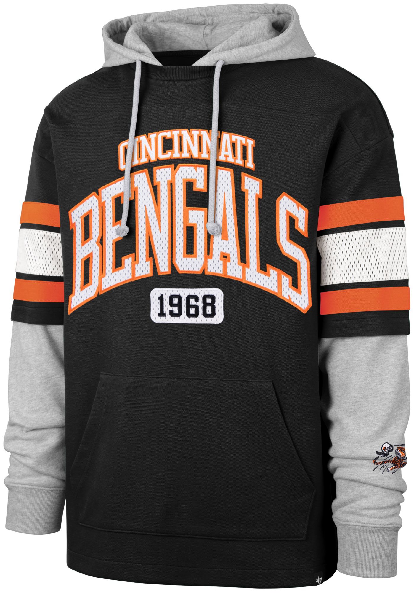 '47 Men's Cincinnati Bengals Bridge Pass Hoodie