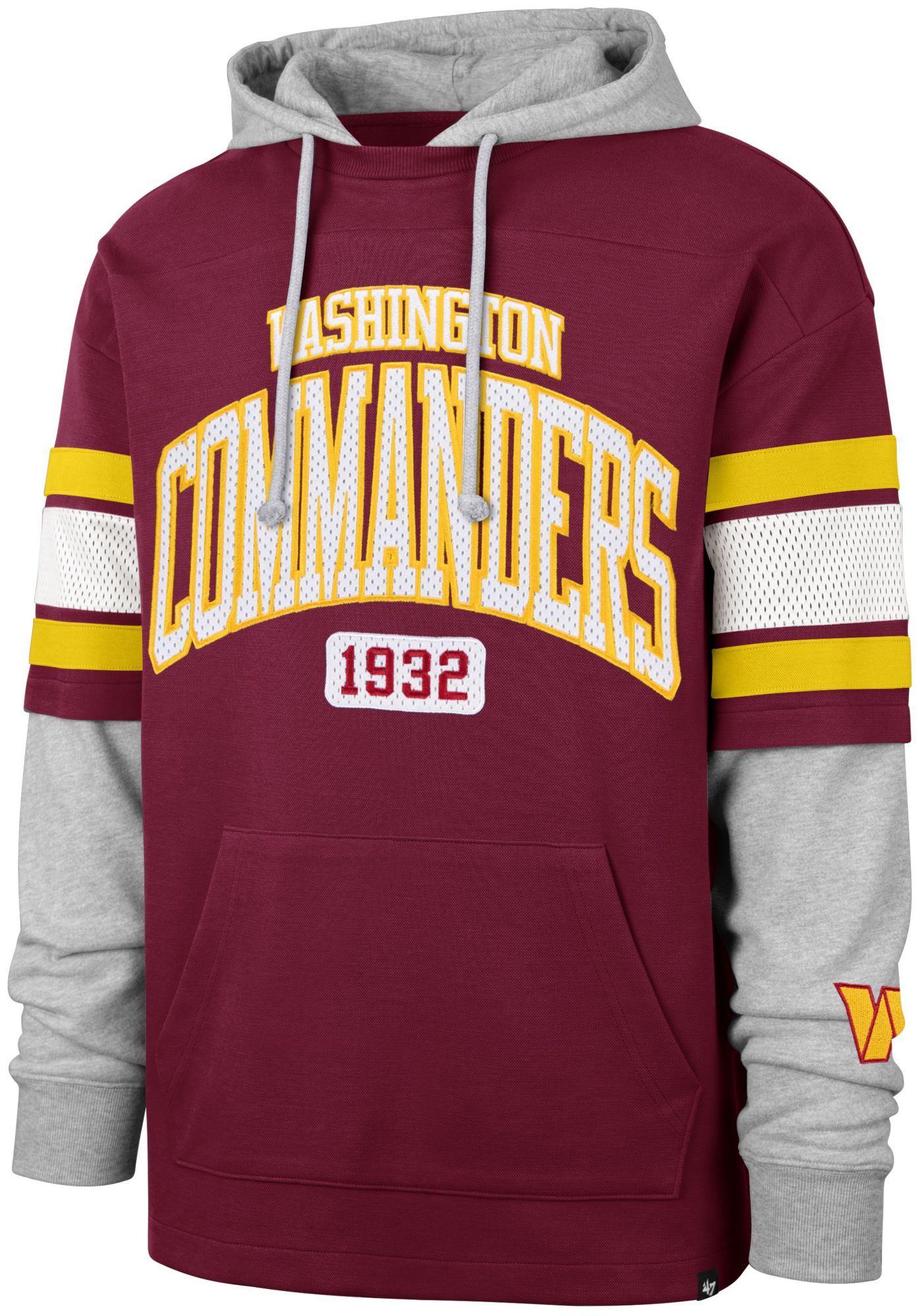 '47 Men's Washington Commanders Bridge Pass Hoodie