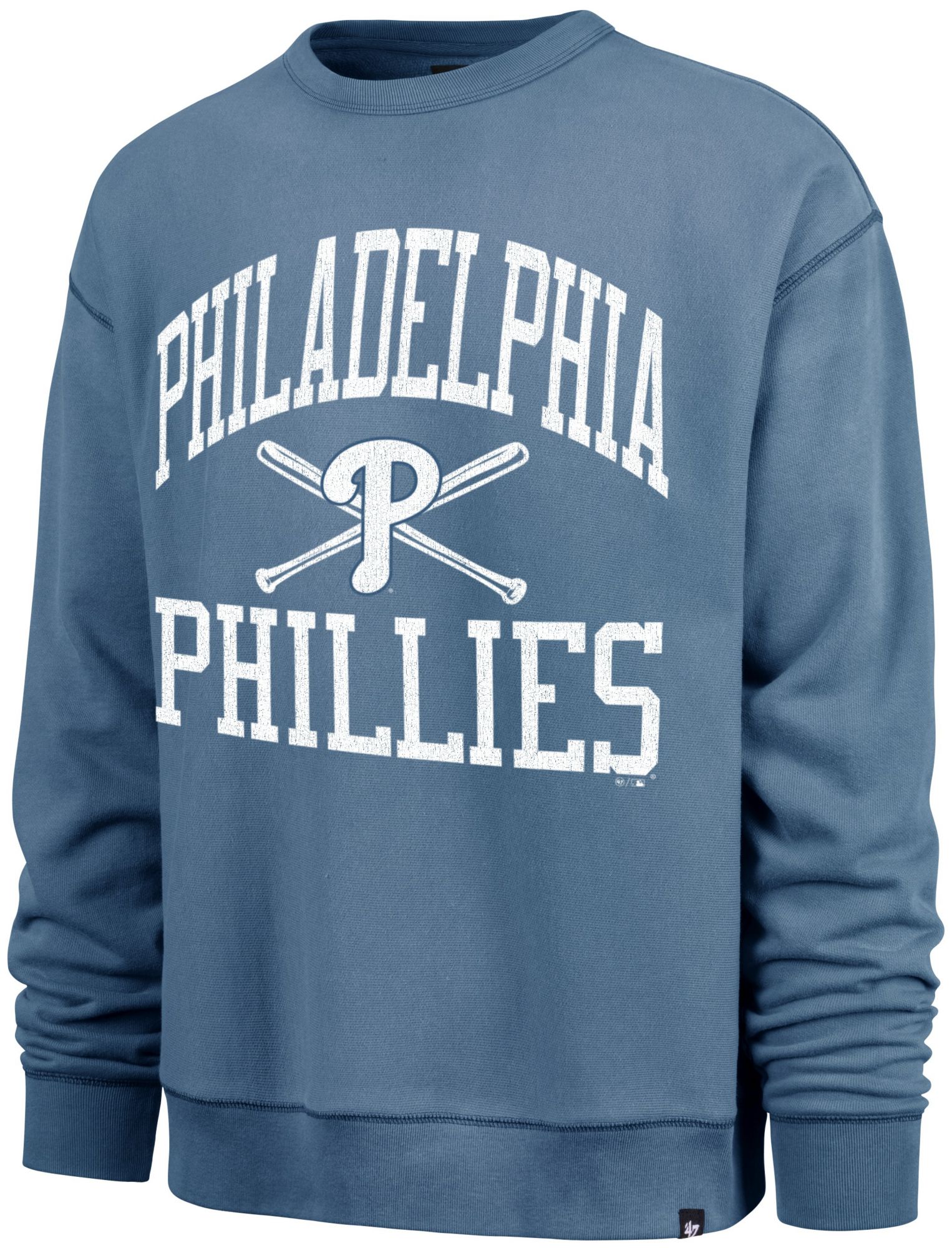'47 Men's Philadelphia Phillies Blue Wave Rider River Crew