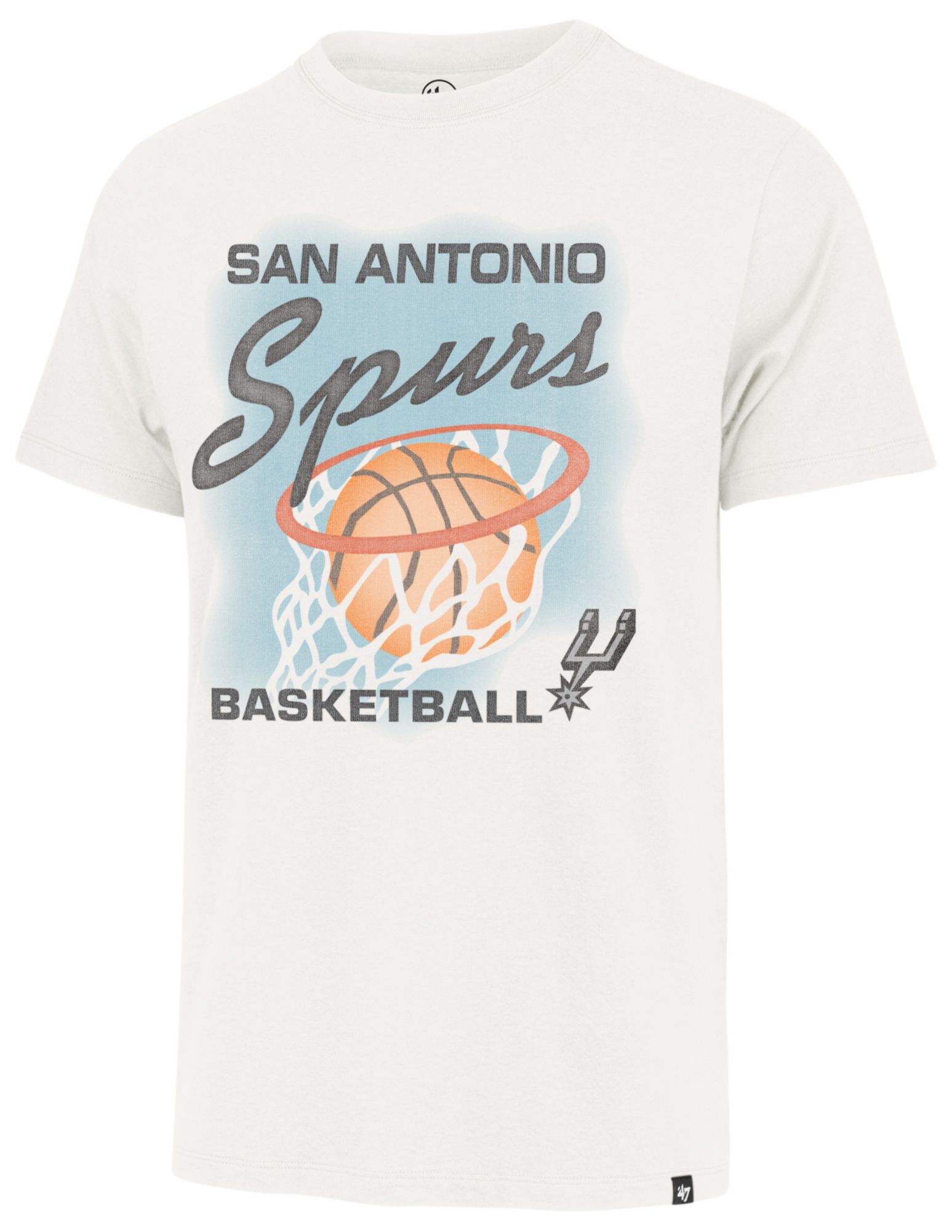 '47 Men's San Antonio Spurs White Dimes Franklin T-Shirt