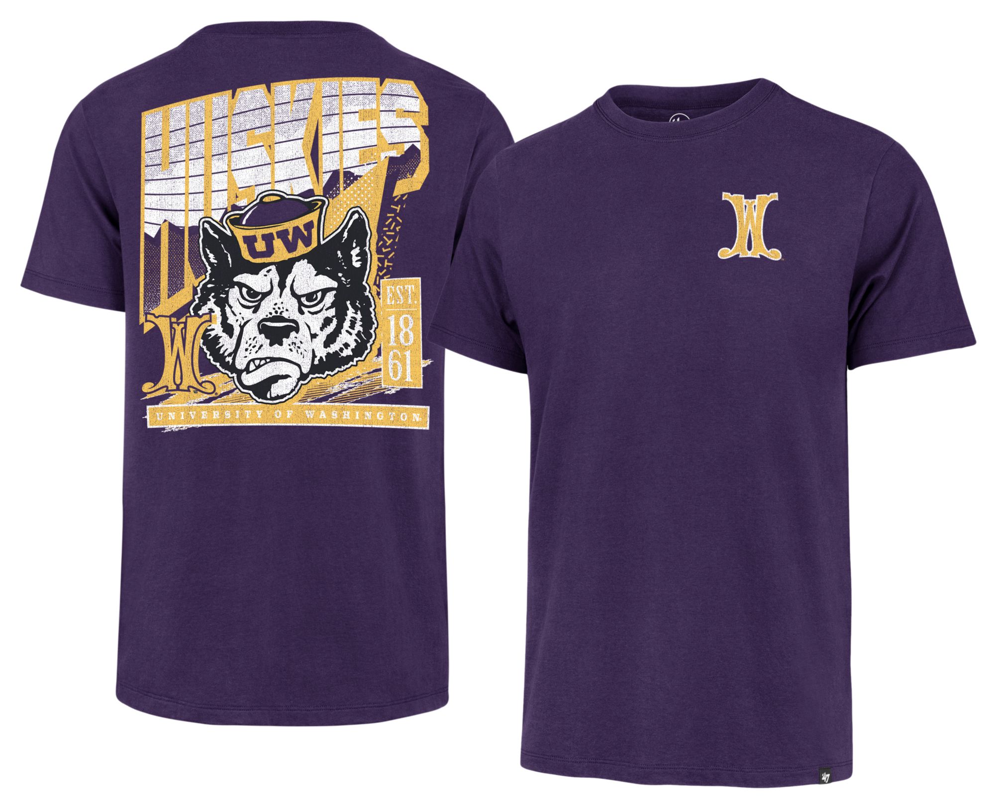 '47 Men's Washington Huskies Regent Purple Reppin' T-Shirt