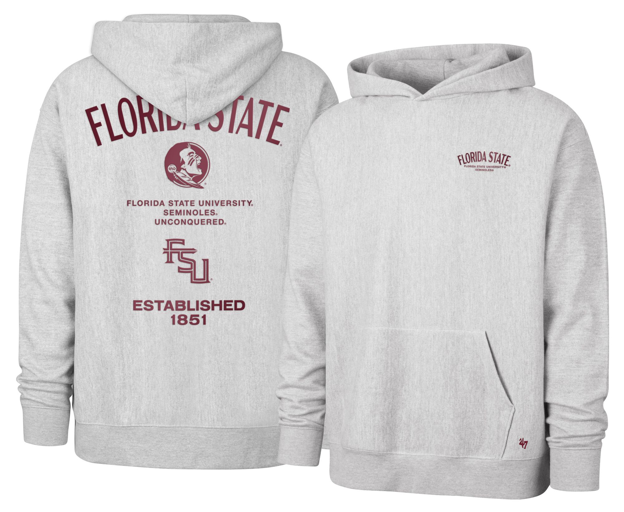 '47 Men's Florida State Seminoles 2 Hit Foundation Hoodie