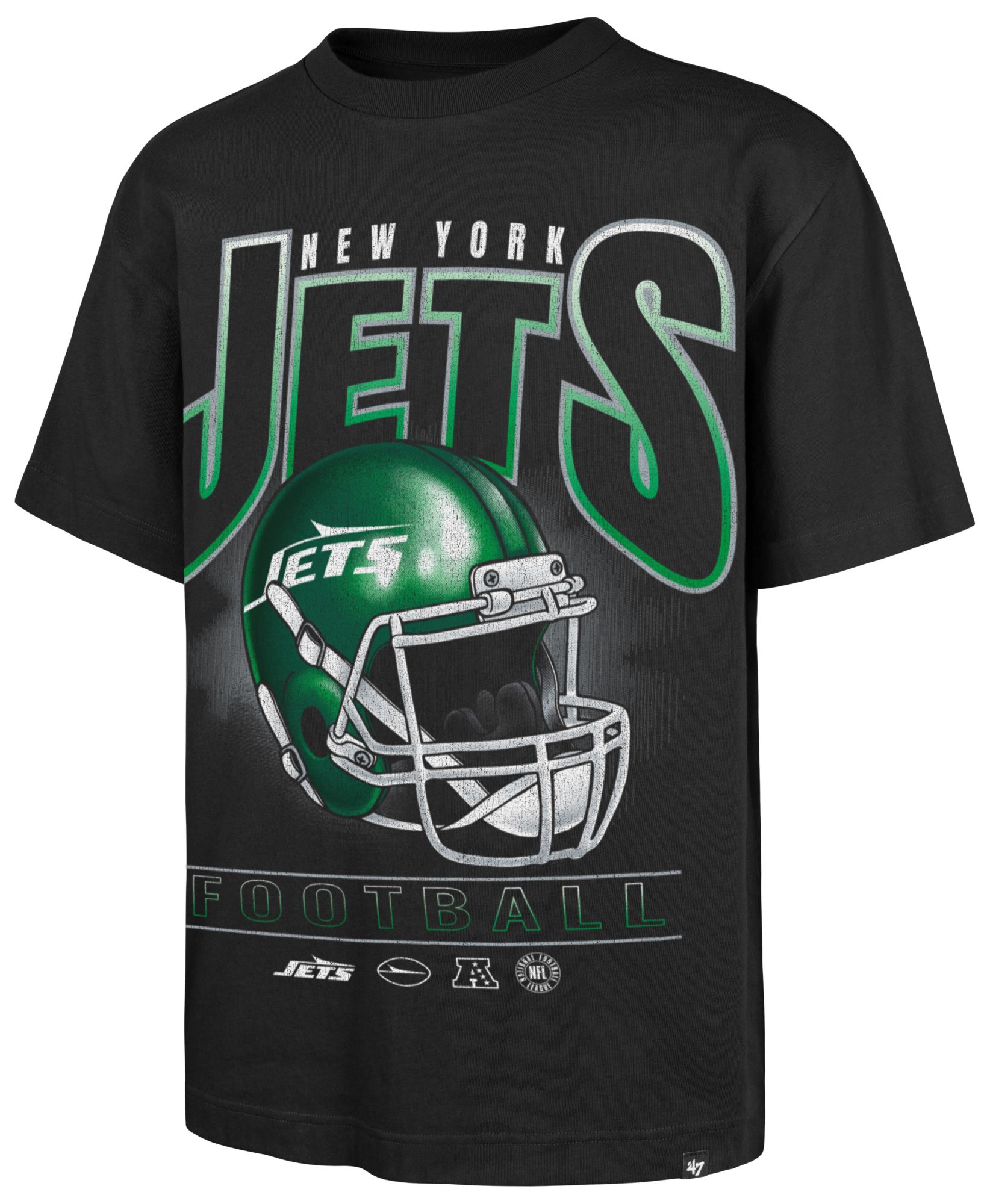 '47 Men's New York Jets Black Helmet T-Shirt